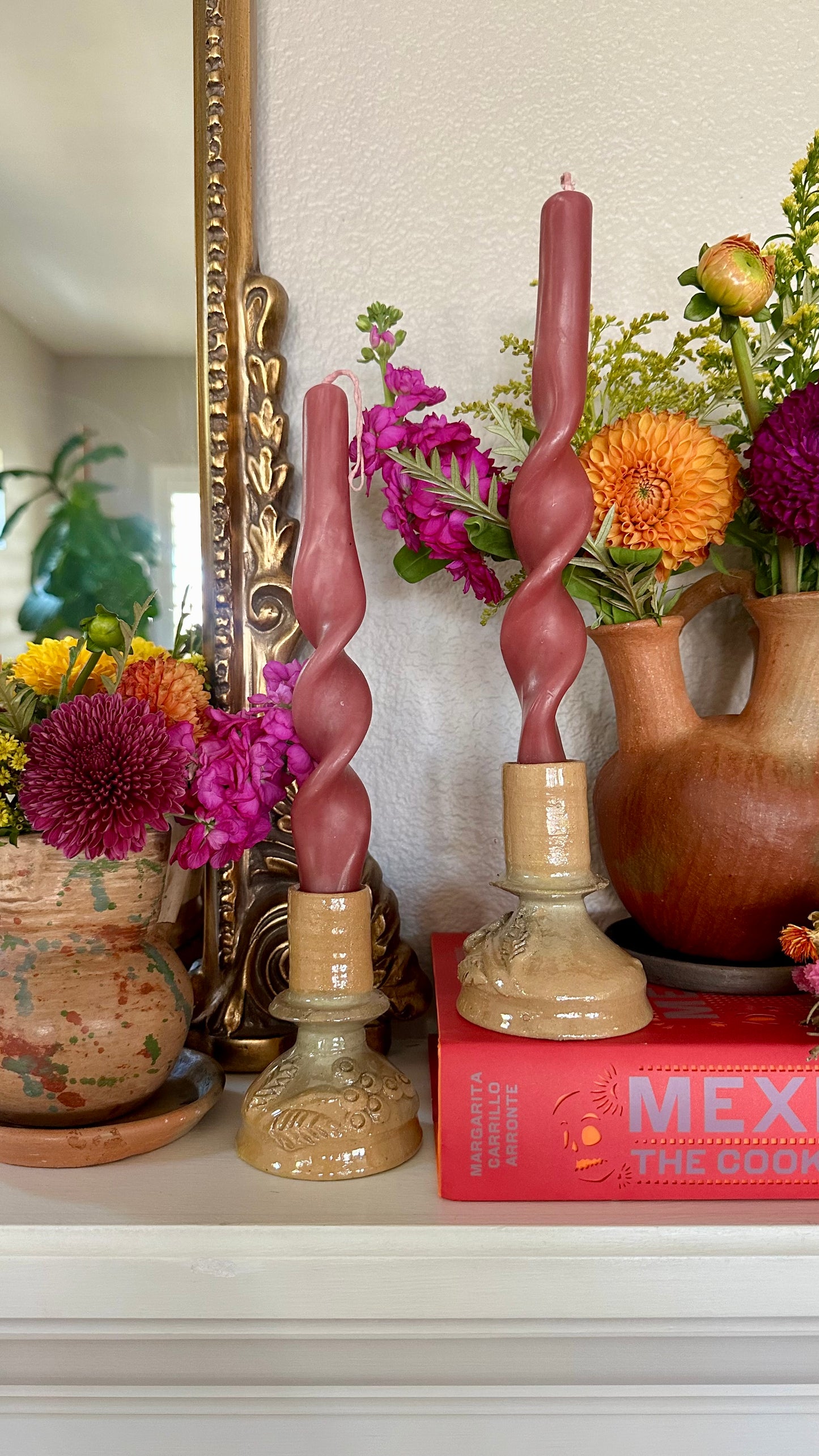 Luz De Estrella Clay Candle Holder