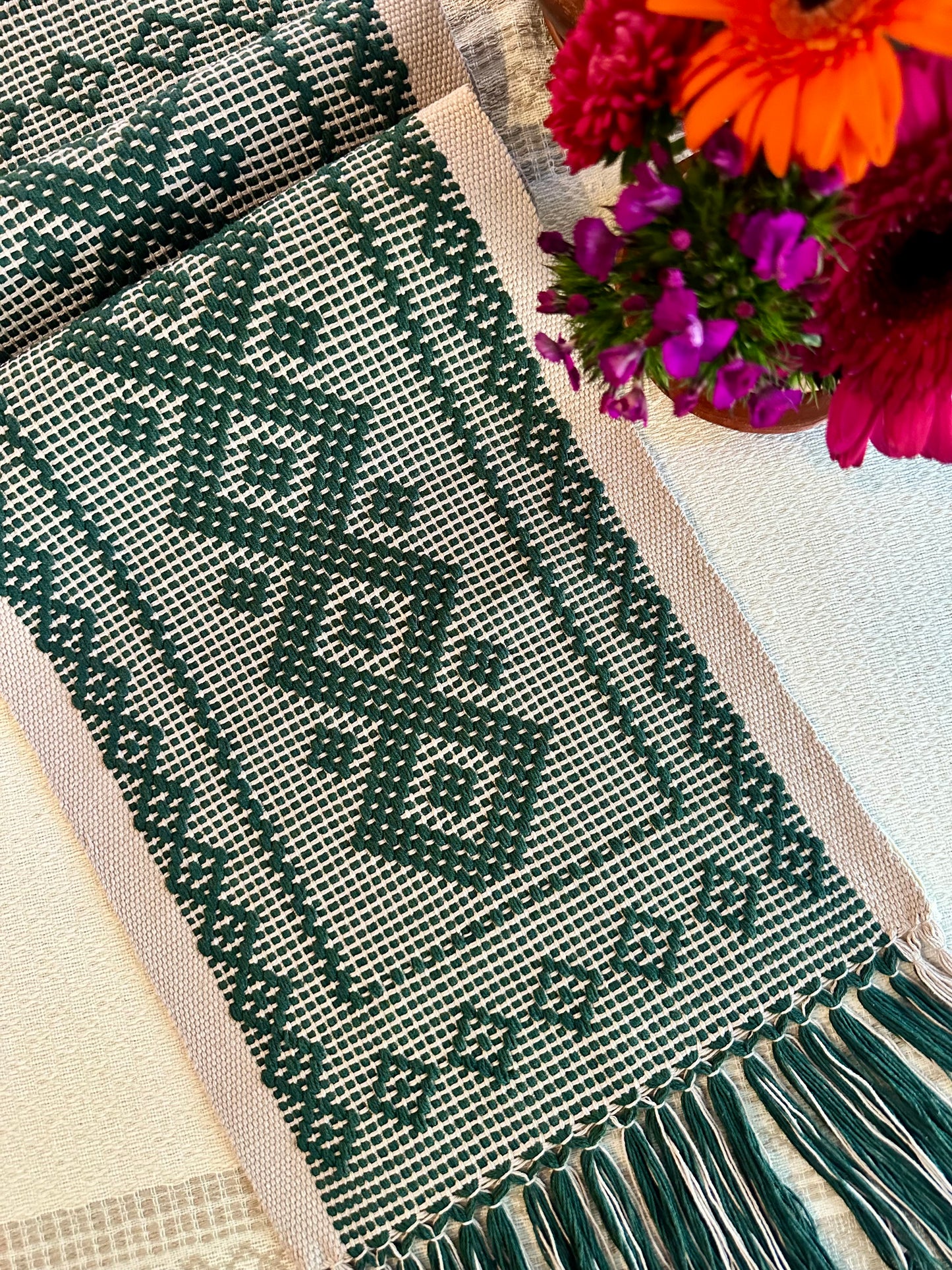 Natalia Woven Small Table Runner
