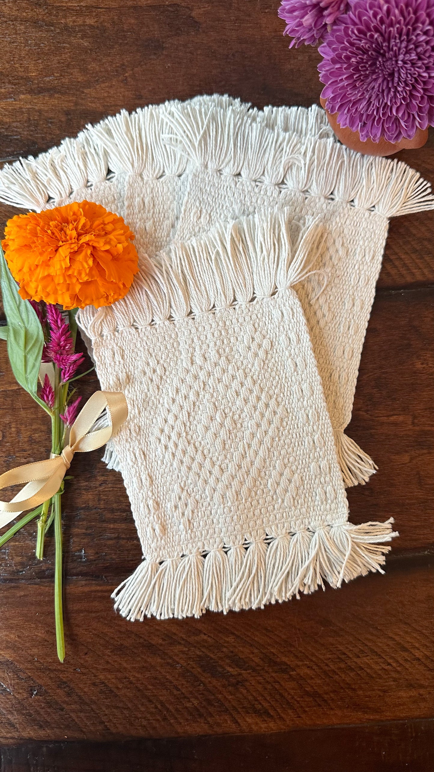 Ximena Woven Coasters set of 4