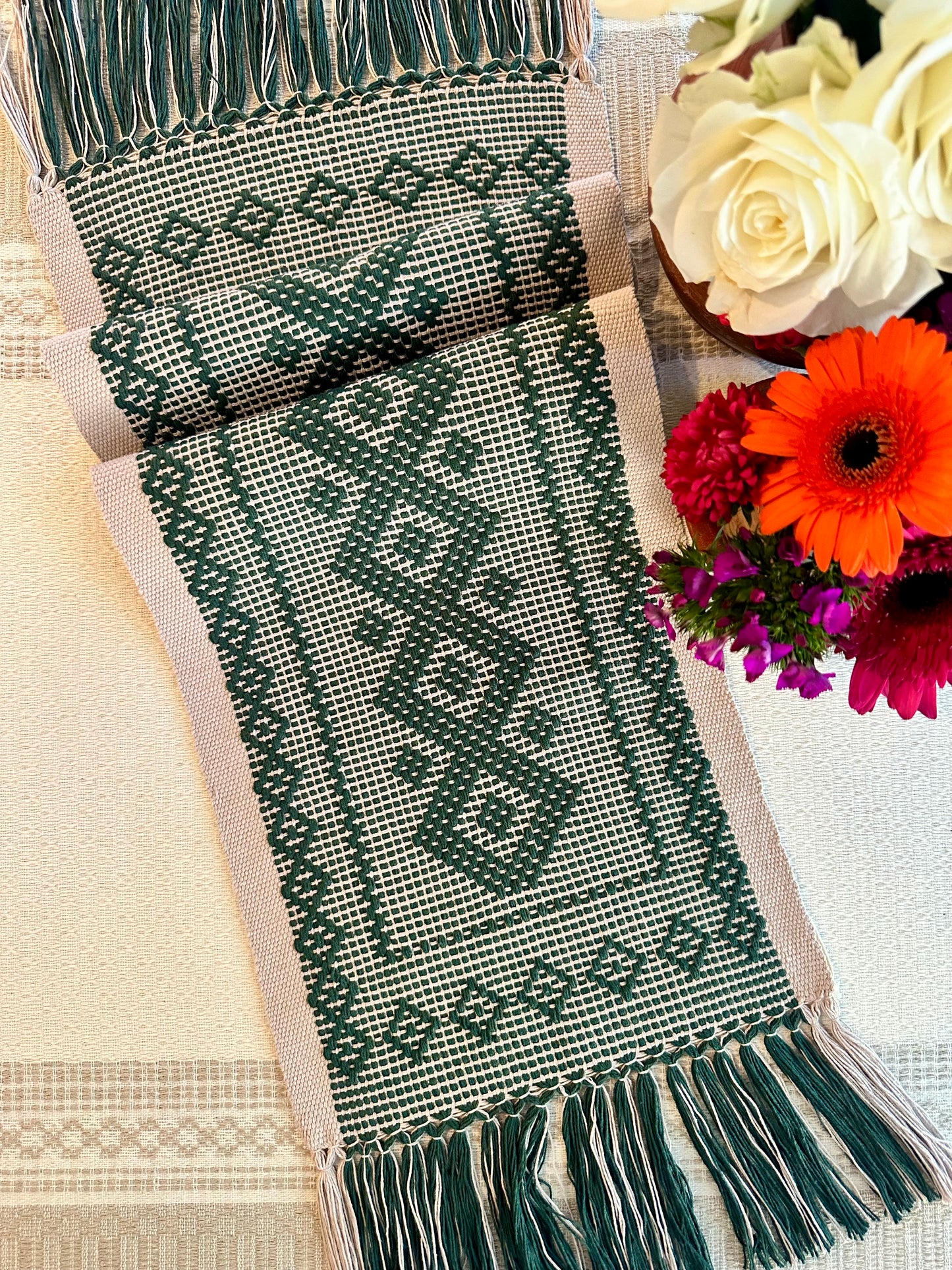 Natalia Woven Small Table Runner
