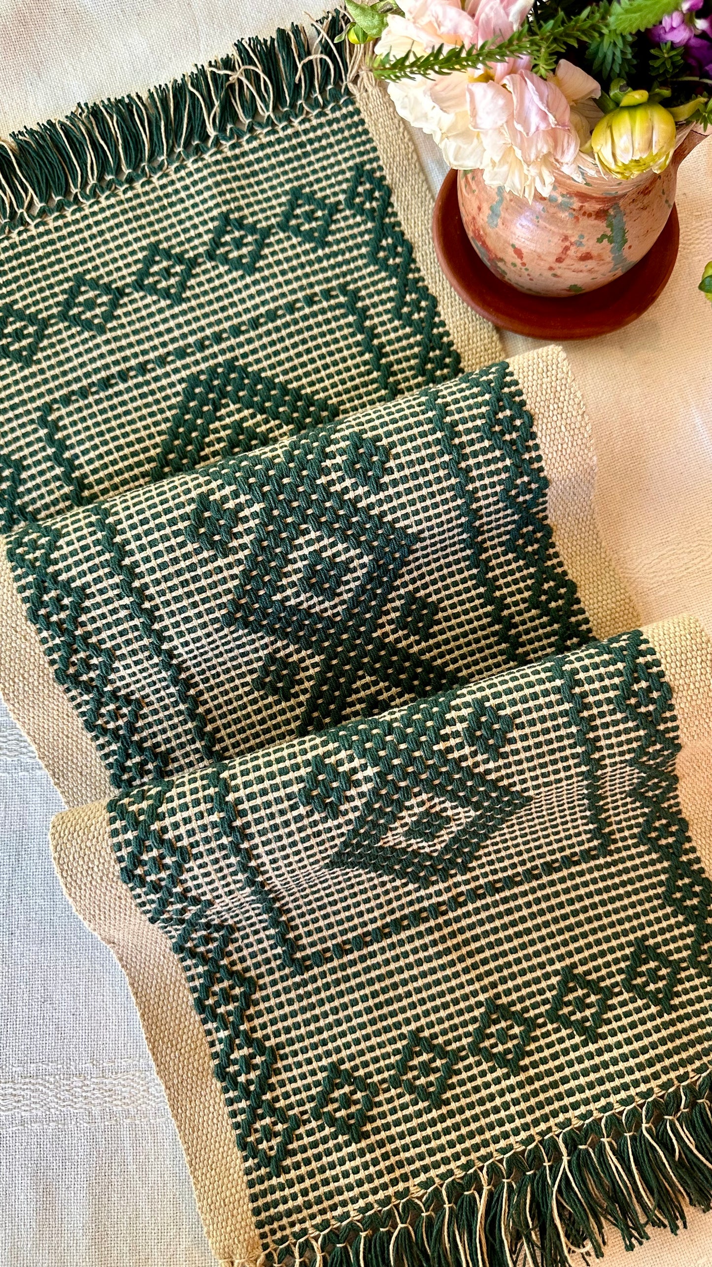 Olivia Woven Small Table Runner