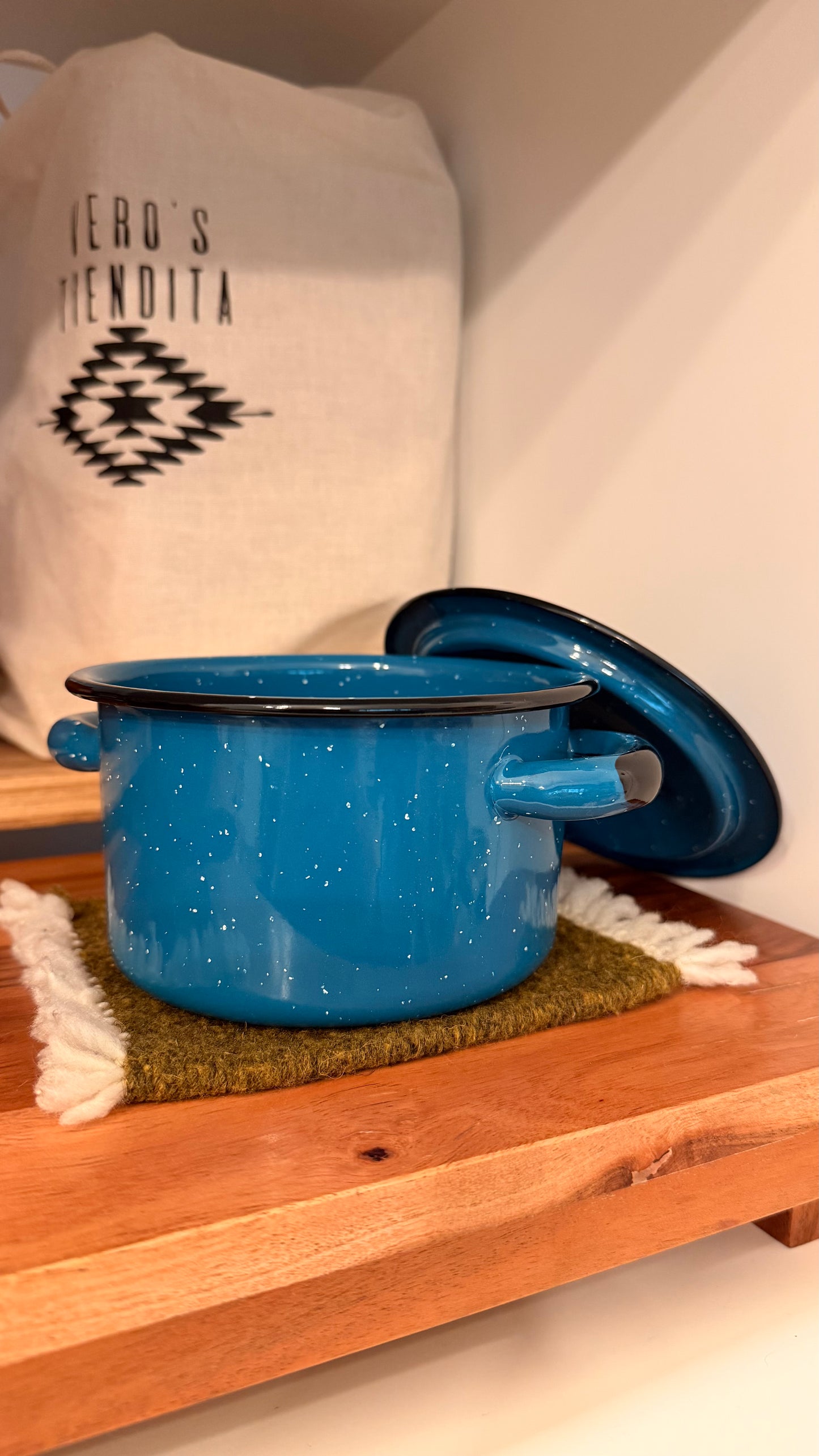 Azul Cazuelita Enamel Dish