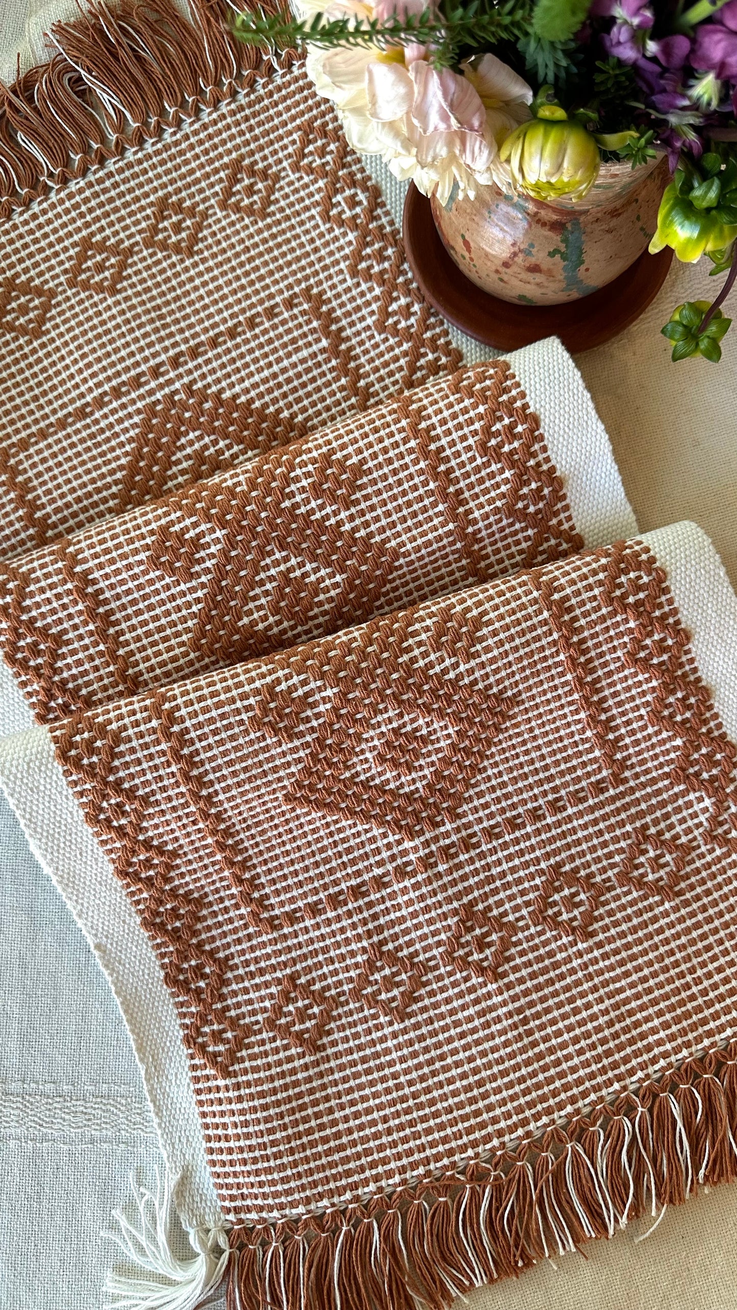 Victoria Woven Small Table Runner