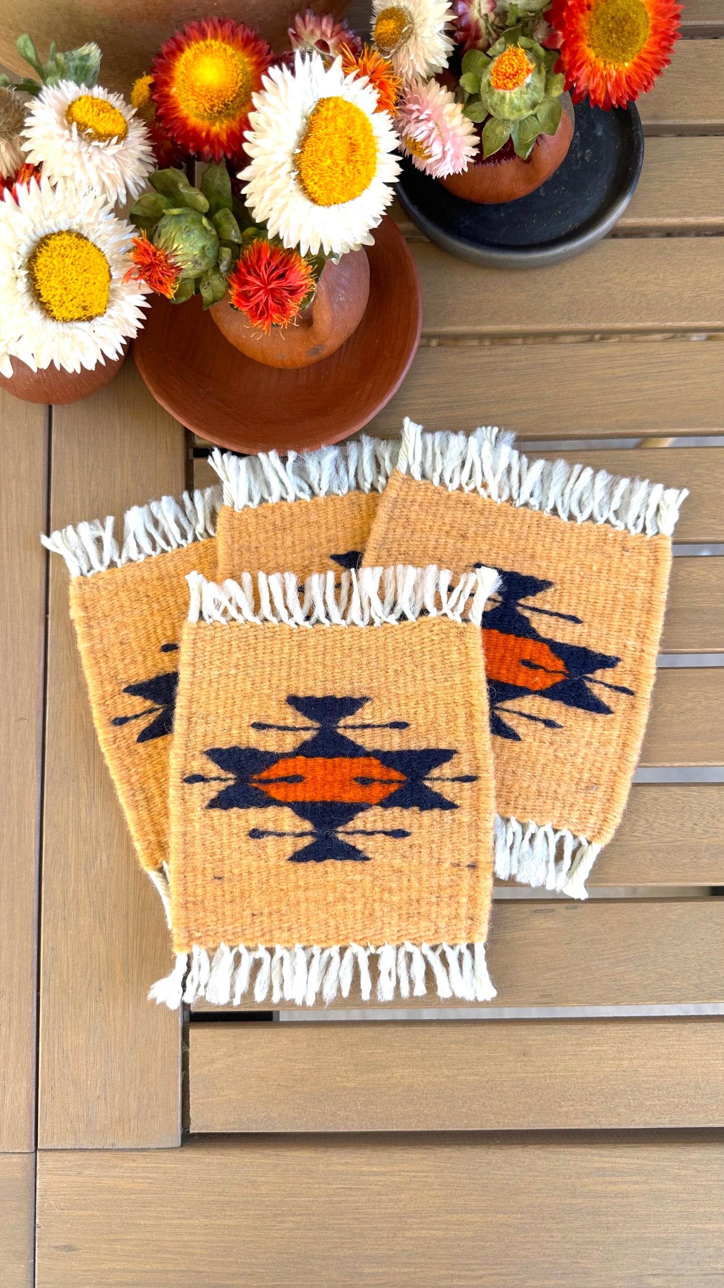 Adela Wool Coasters Set of 4