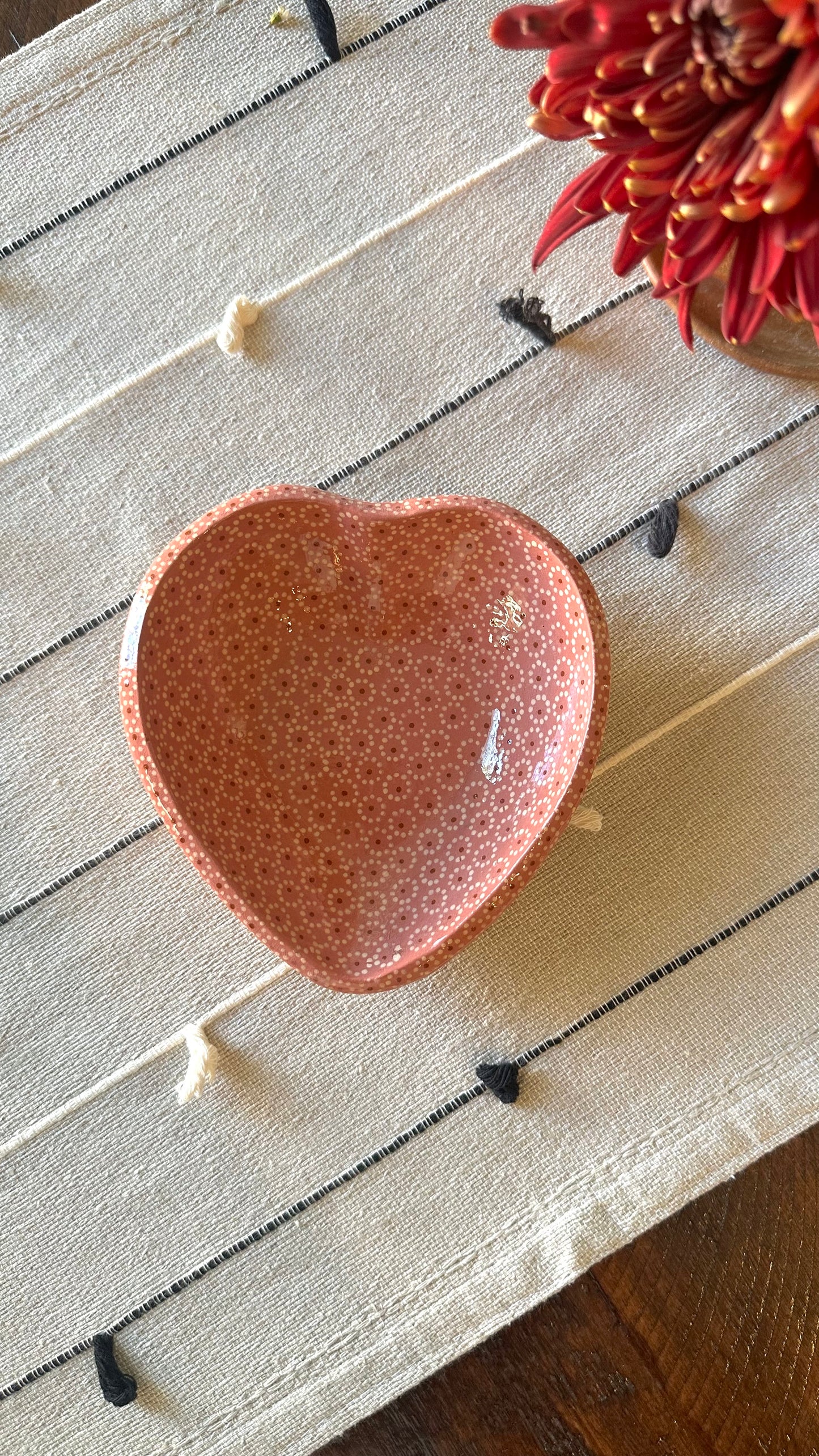 Rosita Heart Clay Dish