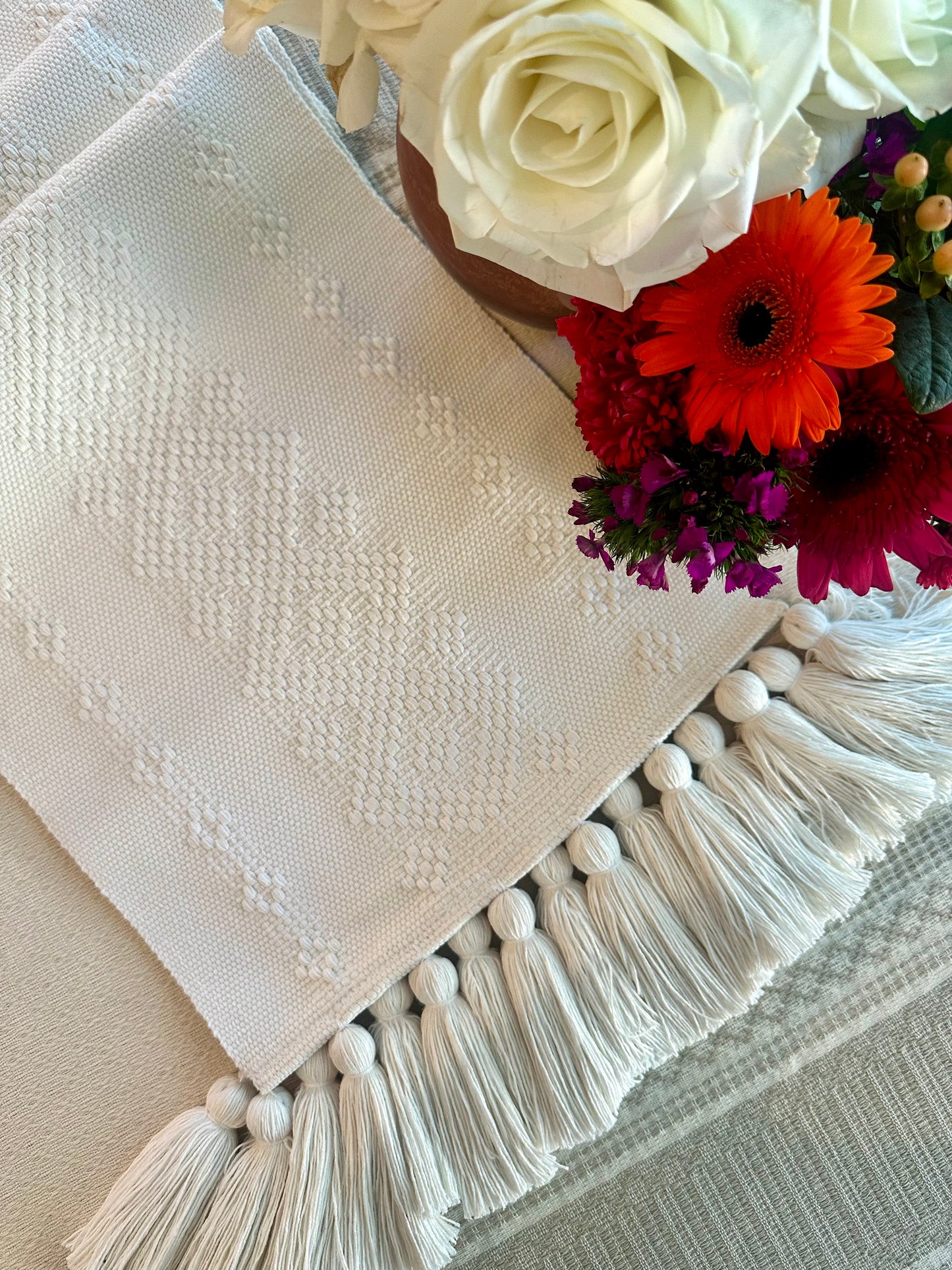 Blanca Woven Table Runner