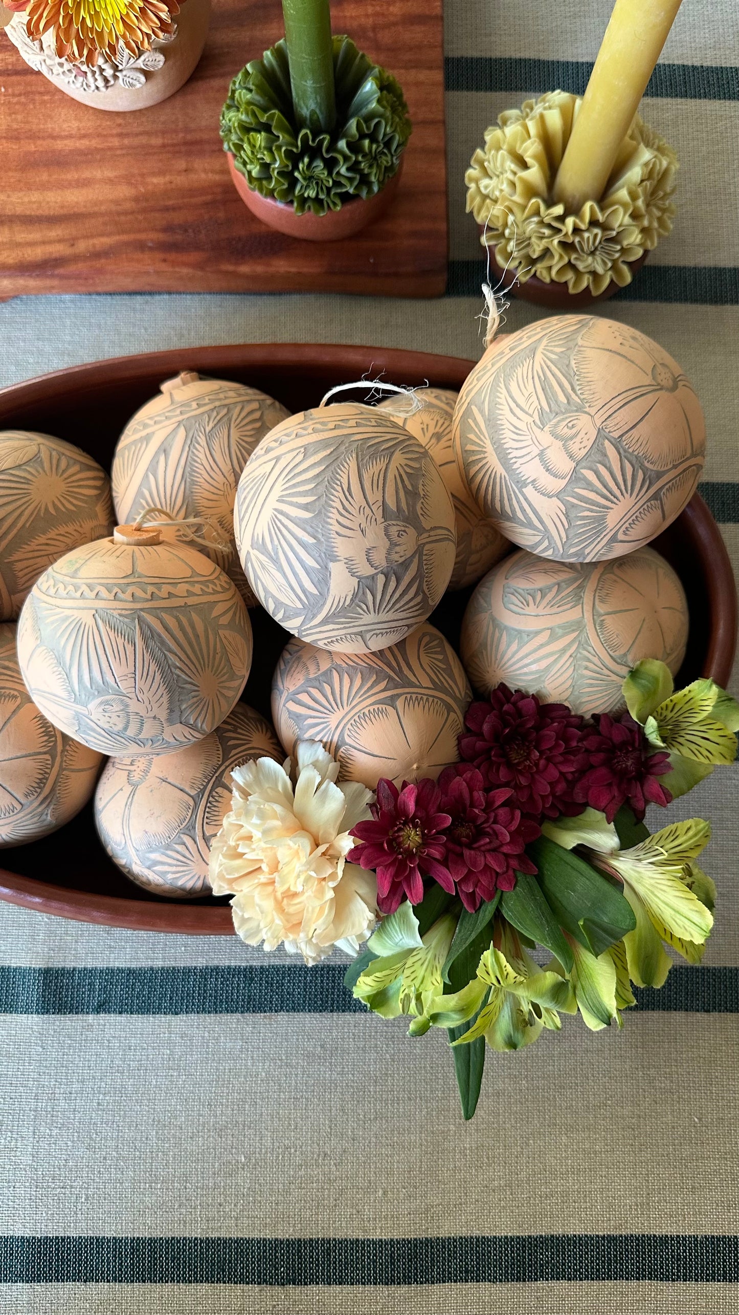 Cami Jicara Hummingbird Hand Carved Christmas Ornament