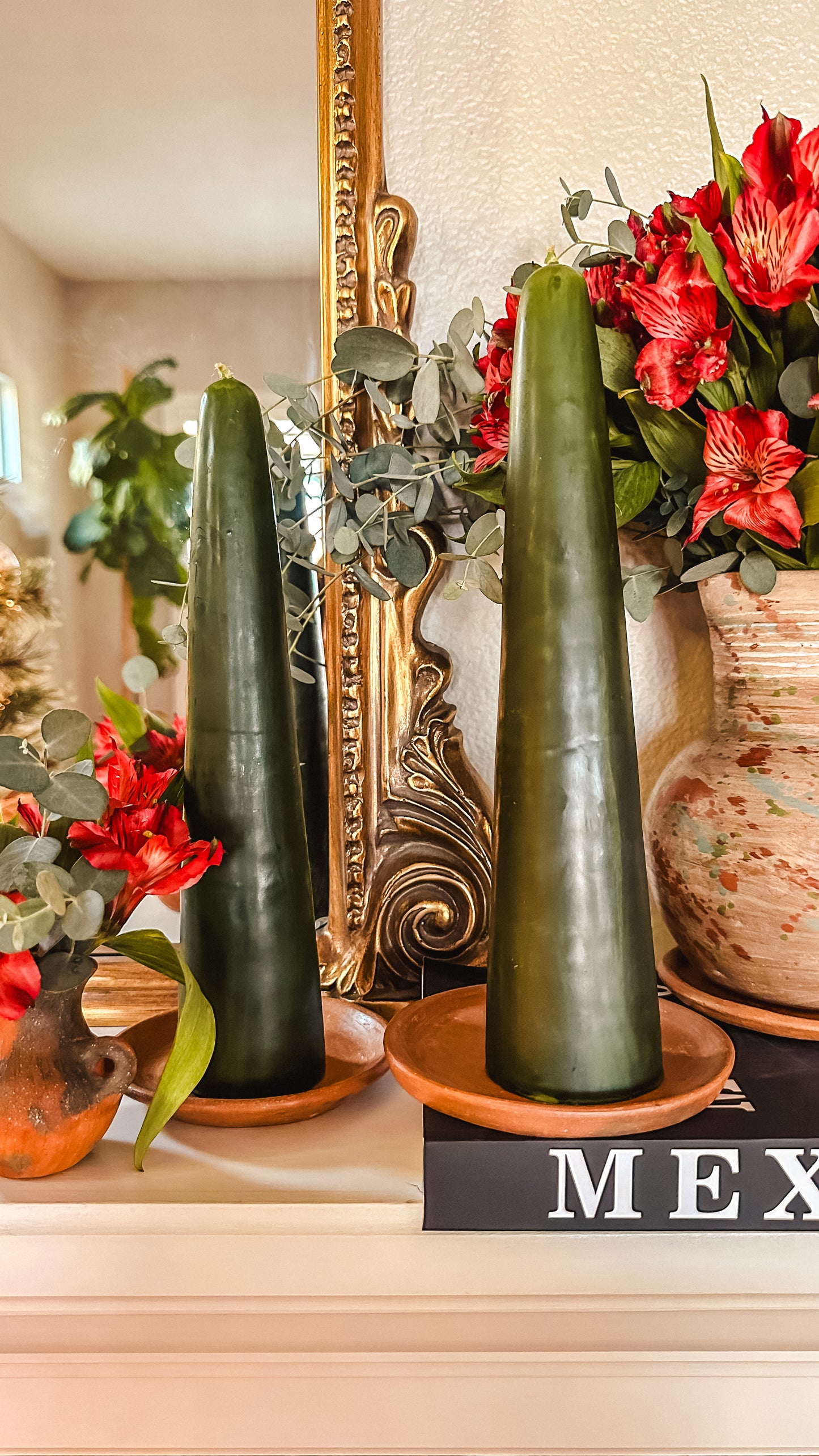 Verde Beeswax Christmas Tree Candle