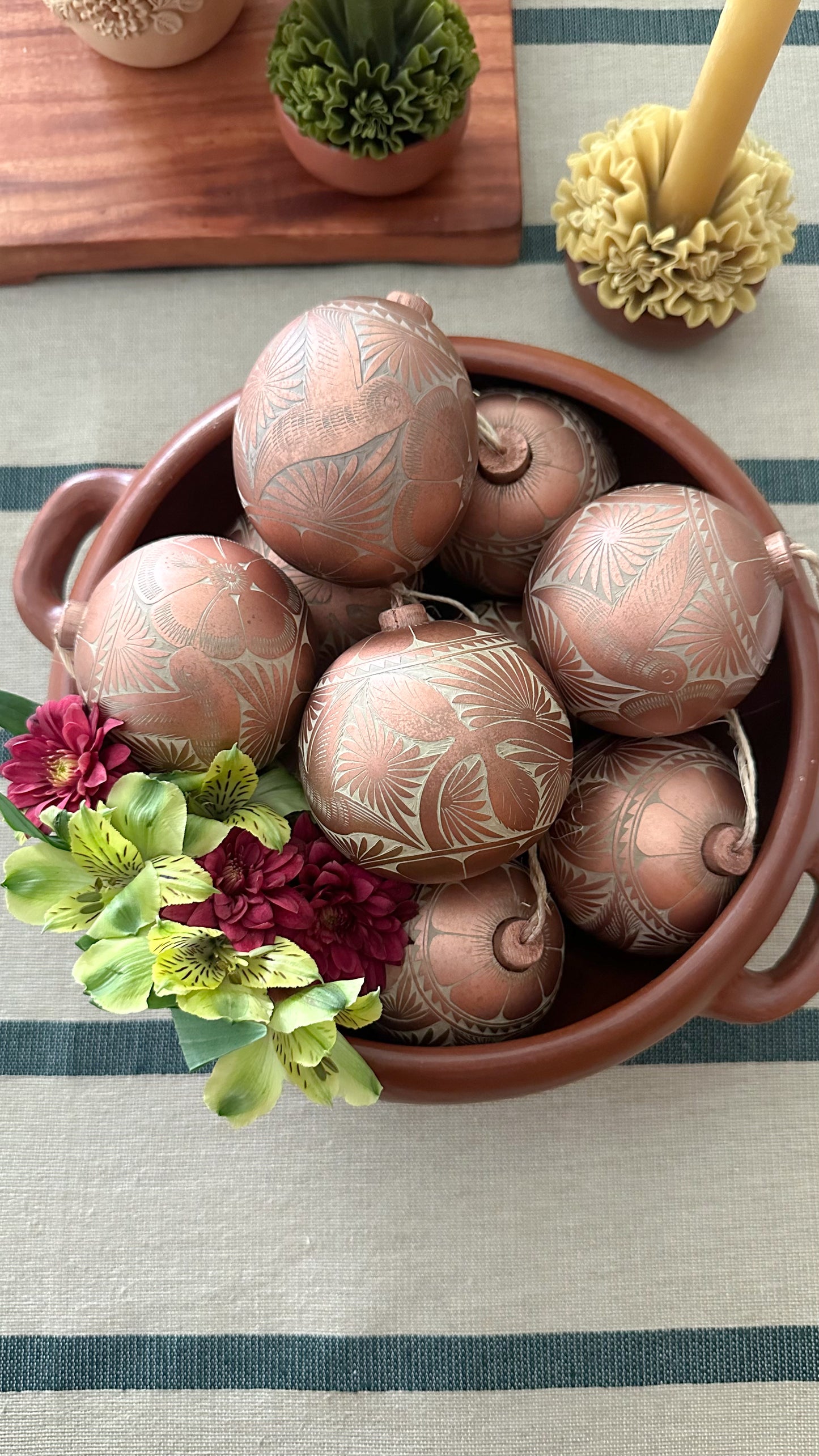 Lucia Jicara Hummingbird Hand Carved Christmas Ornament