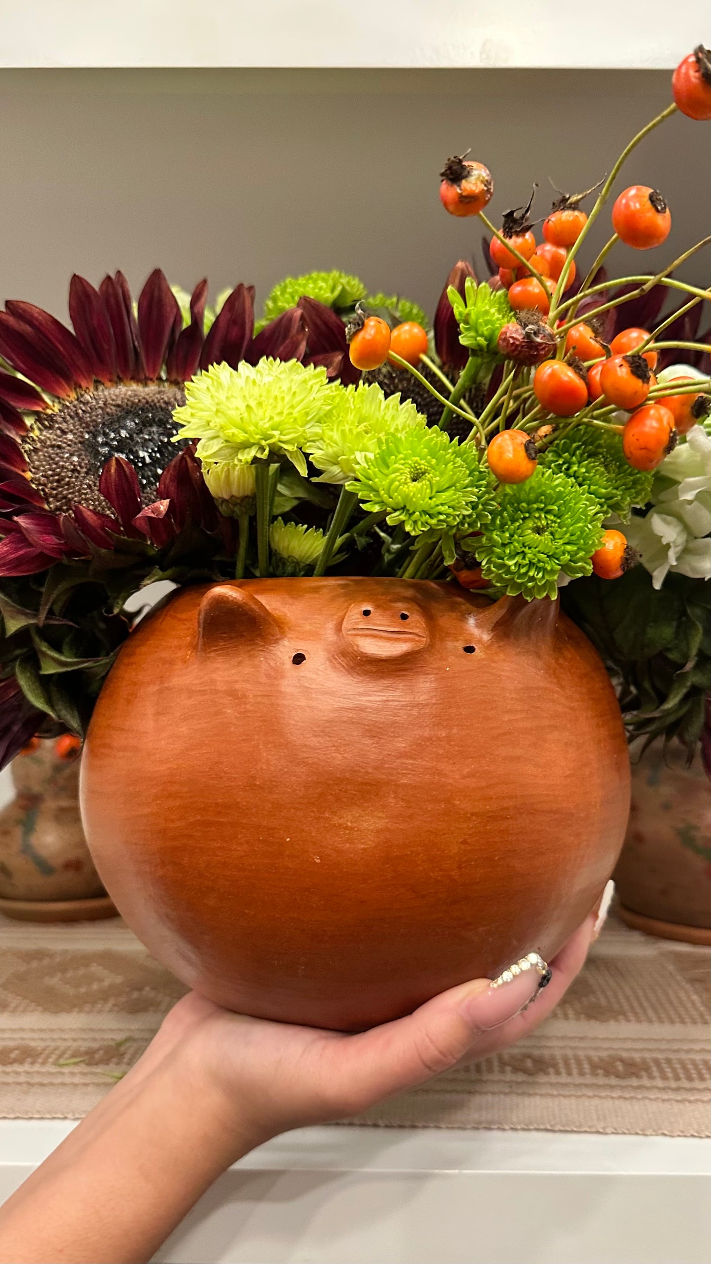 Petunia Piggy Bowl
