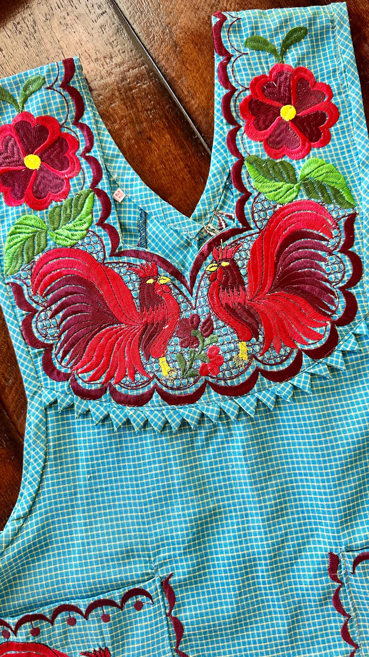 El Gallo Embroidered Apron