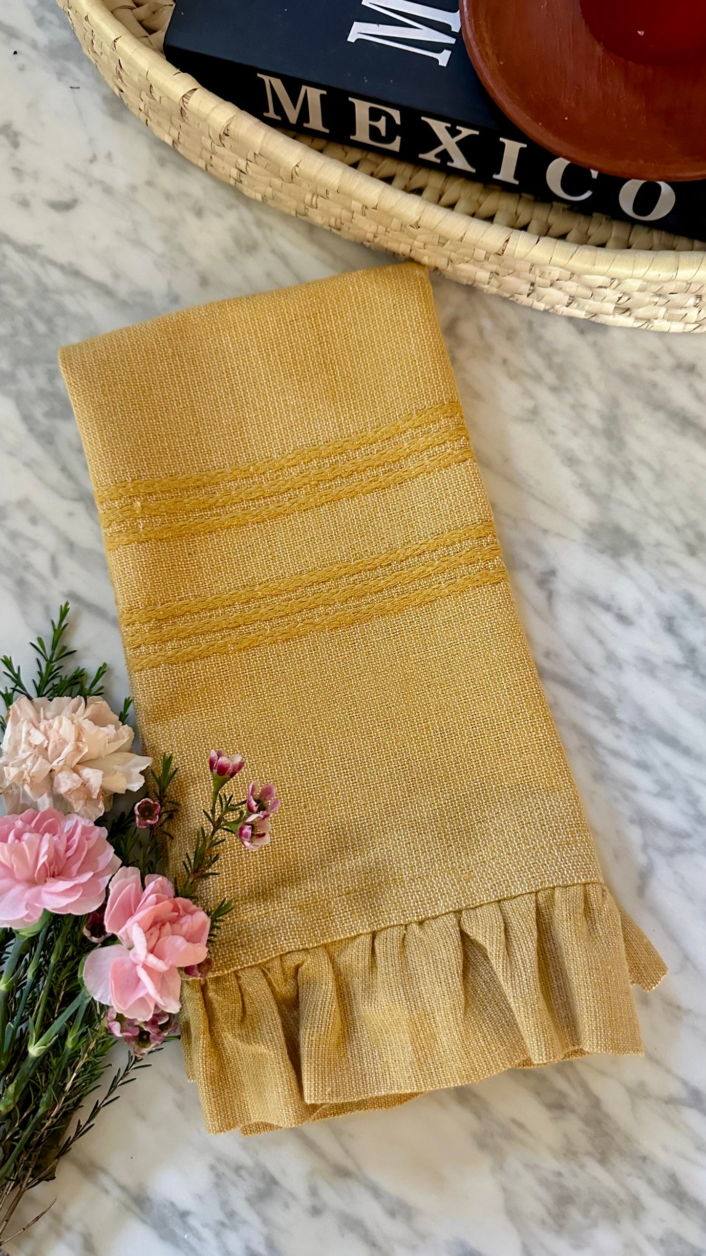 Sol Woven Ruffle Napkin