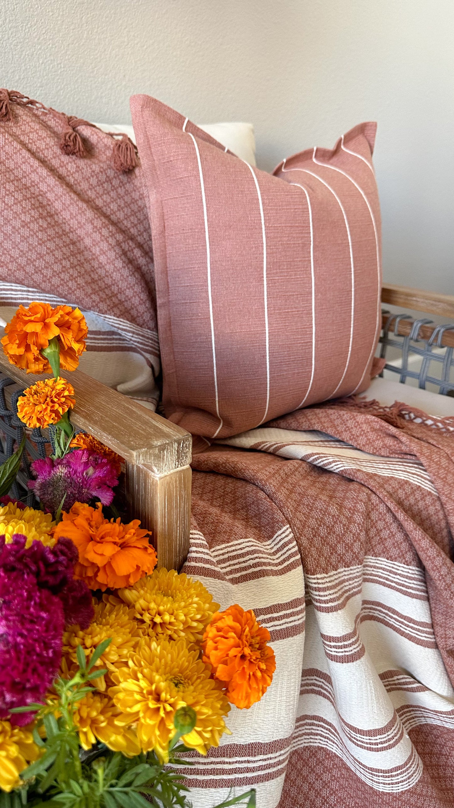 Carina Woven 20” Square Pillow Cover