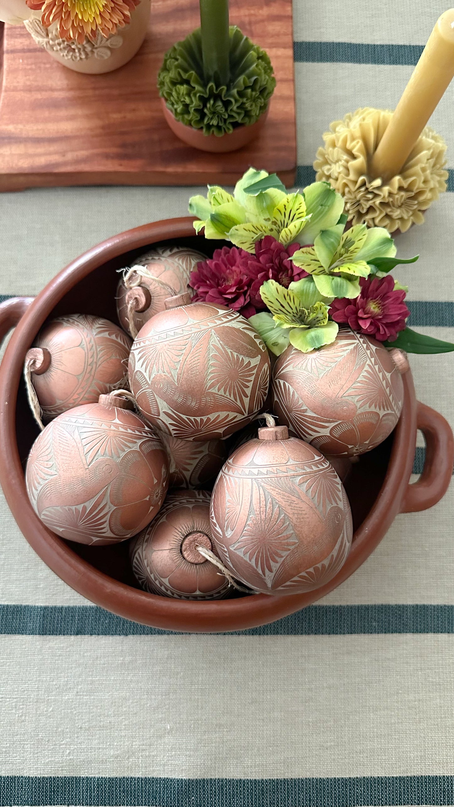 Lucia Jicara Hummingbird Hand Carved Christmas Ornament