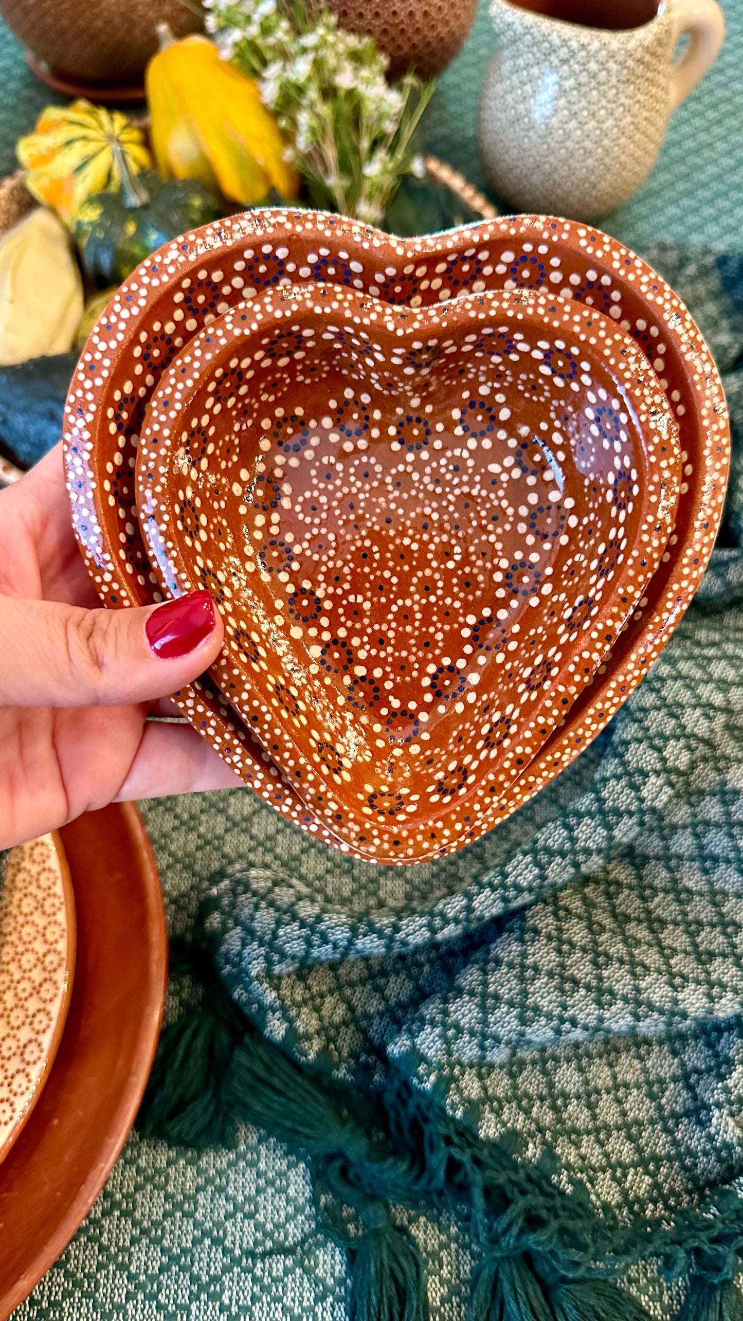 Valeria Heart Clay Dish