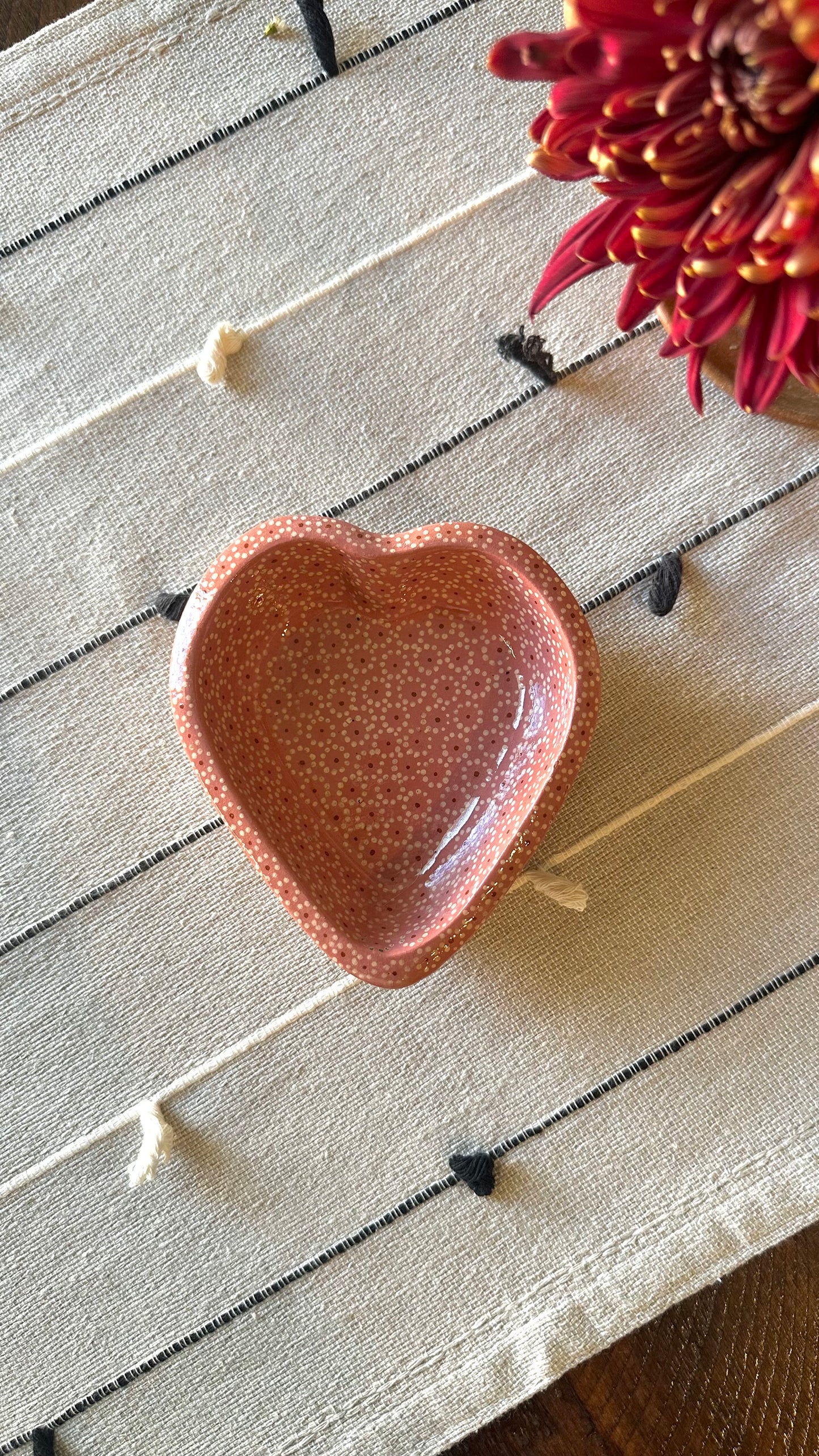 Rosita Heart Clay Dish