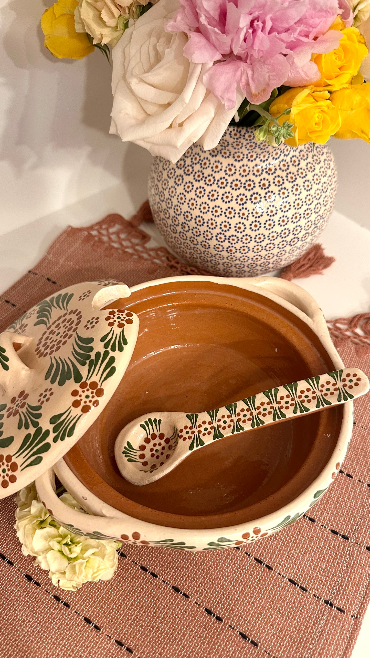 Rosario Clay Bowl & Clay Spoon