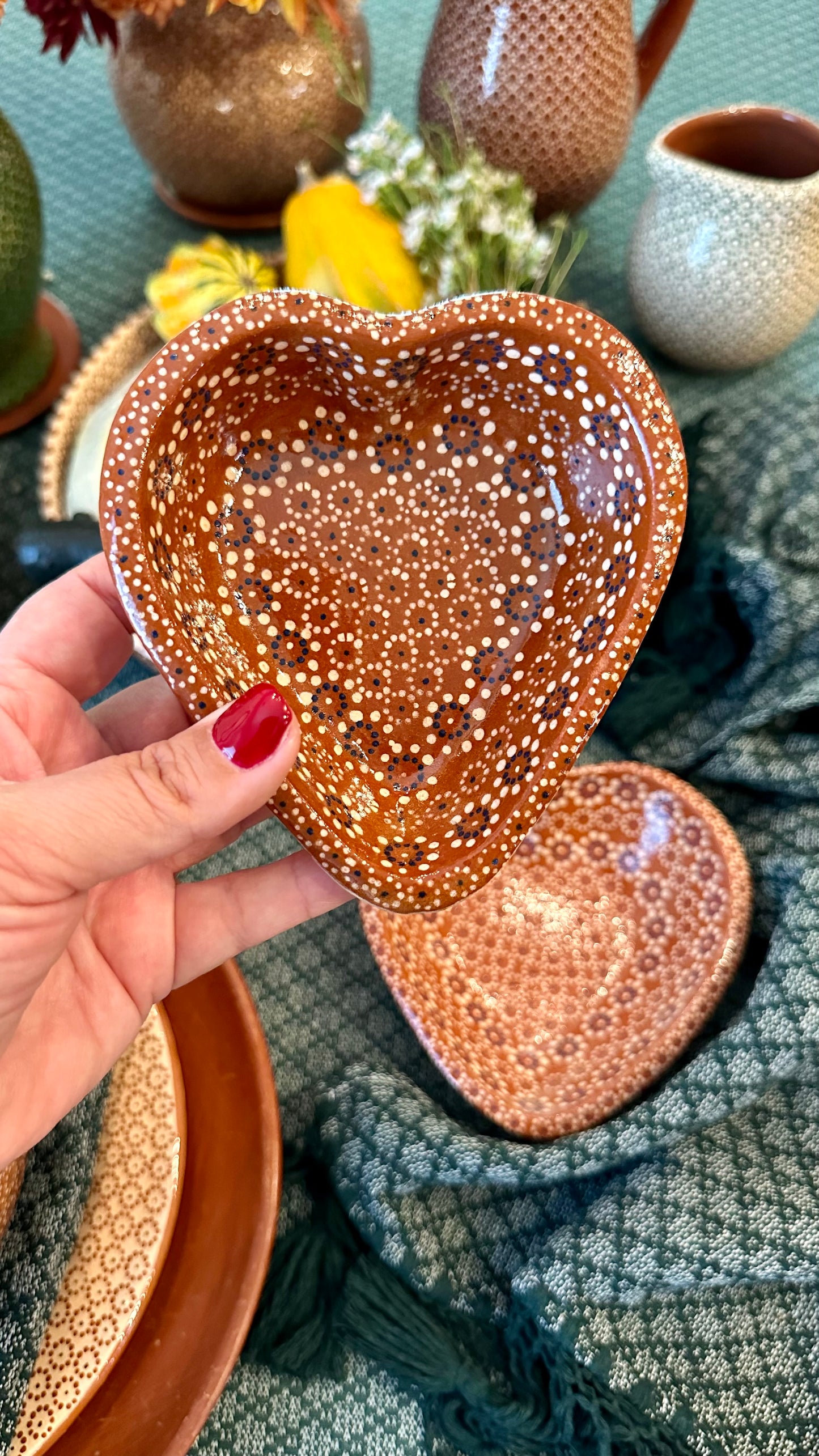 Valeria Heart Clay Dish