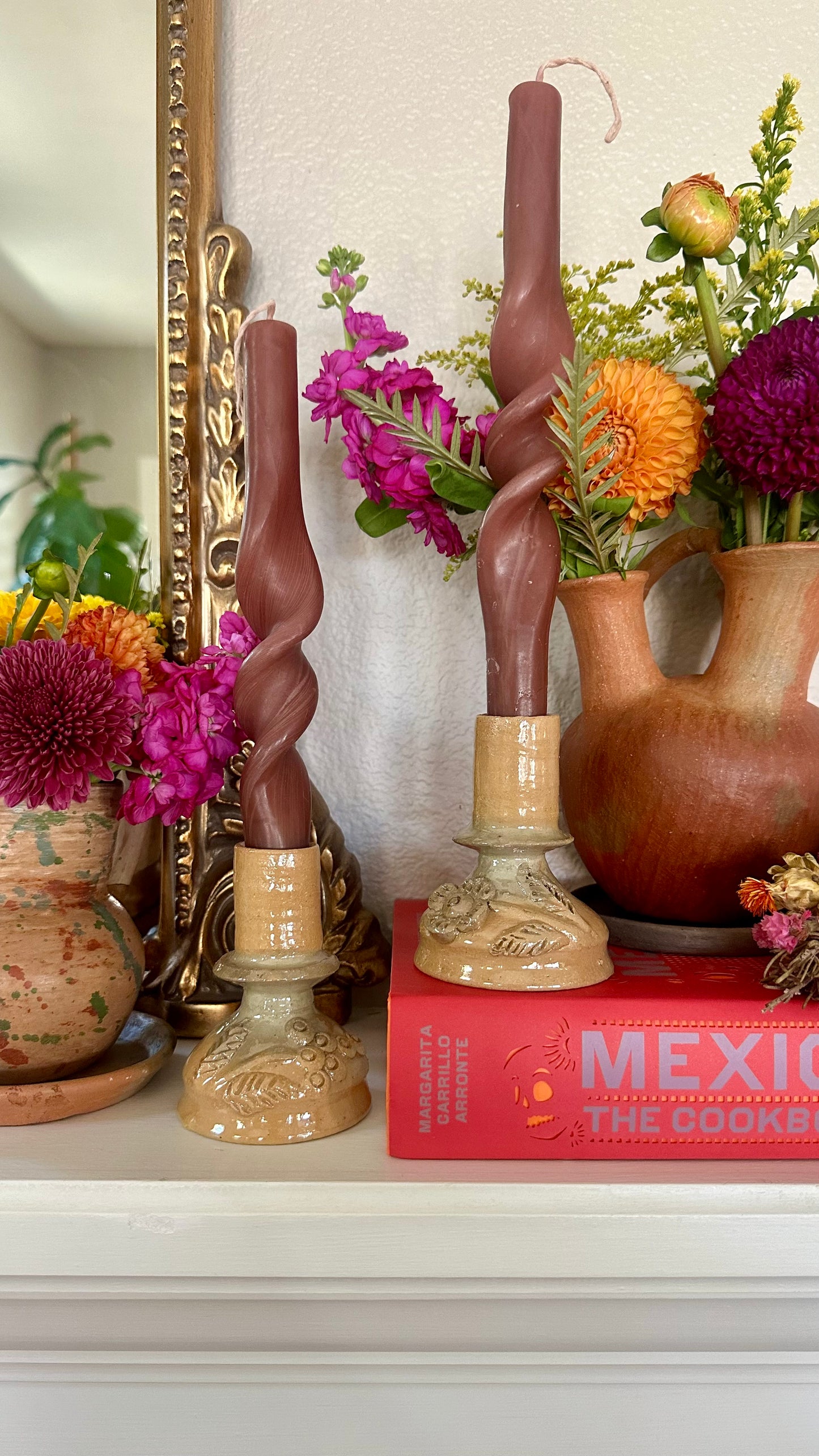 Luz De Estrella Clay Candle Holder