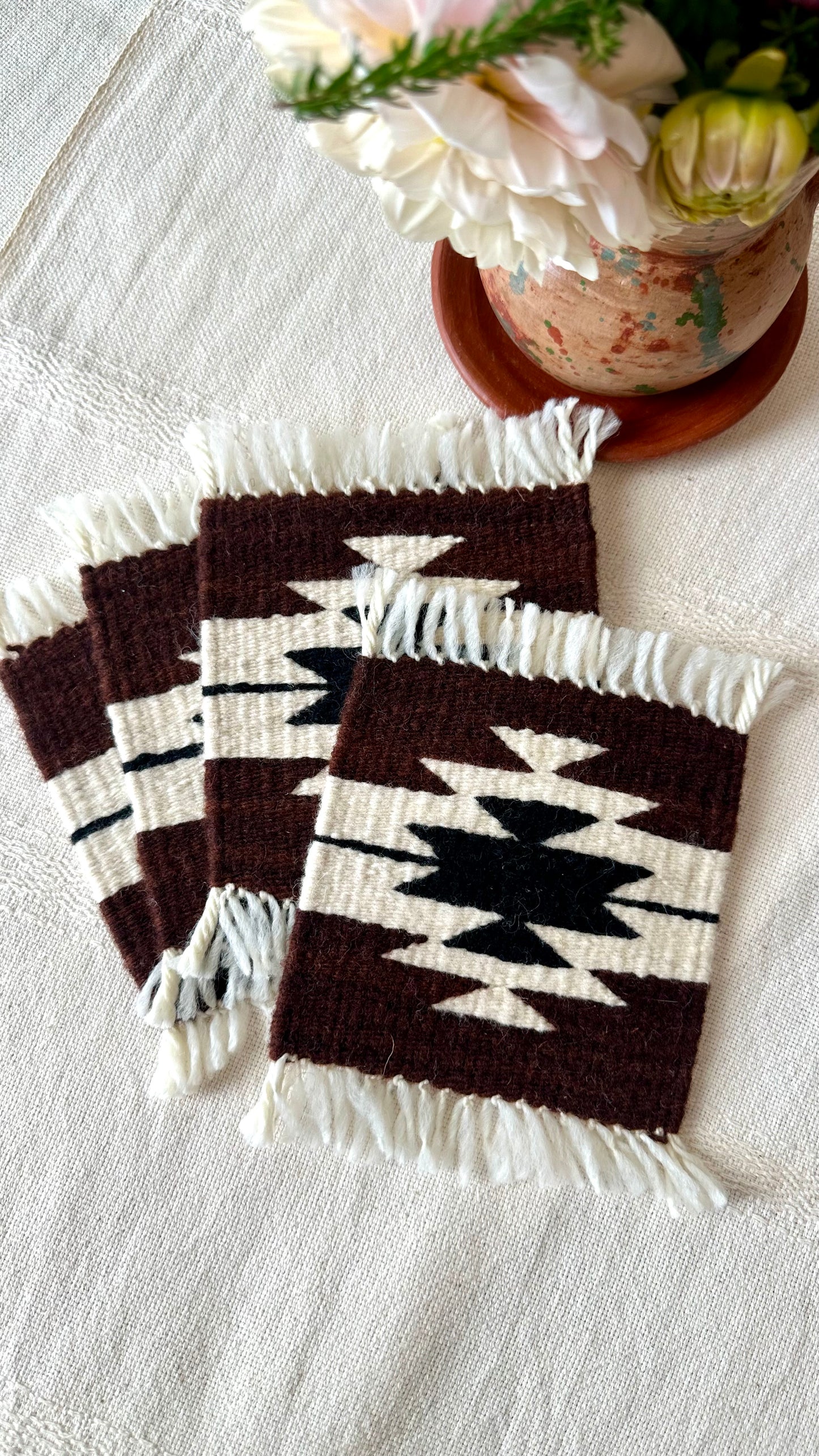 Juan Alberto Wool Coasters set of 4