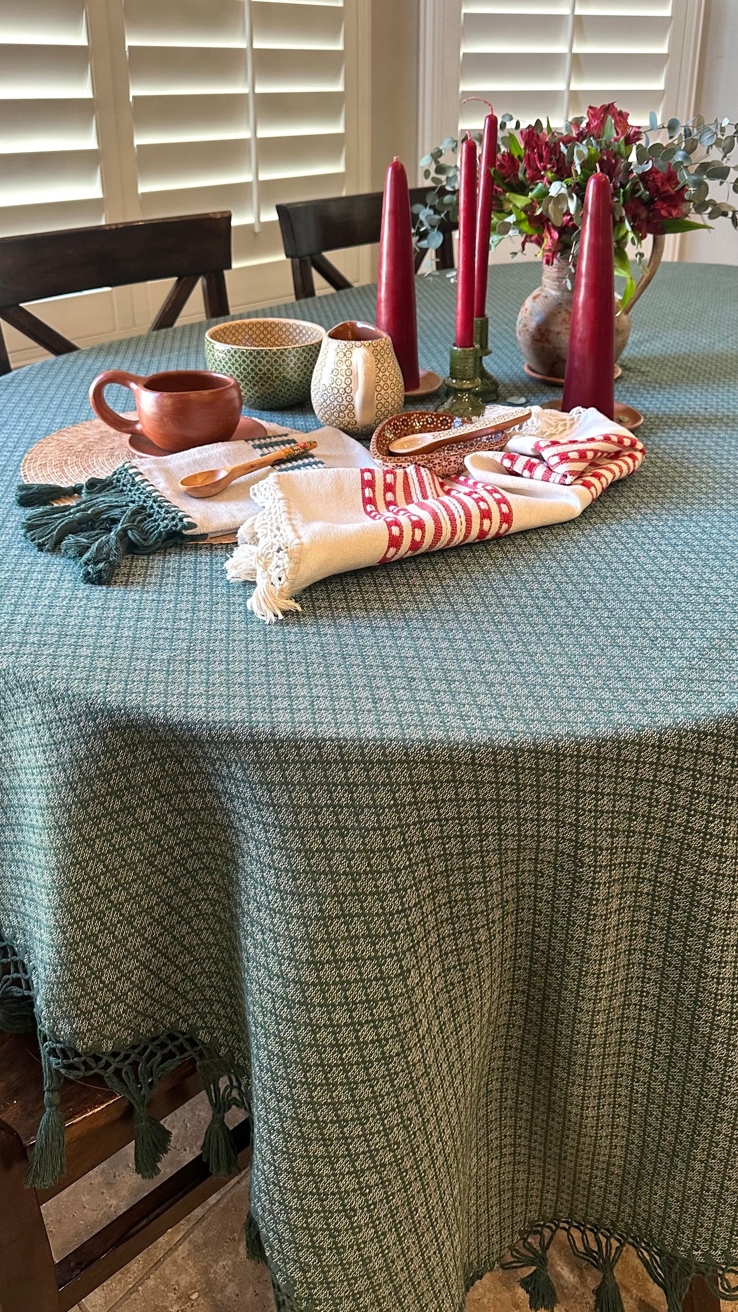Maria Guadalupe Woven Tablecloth