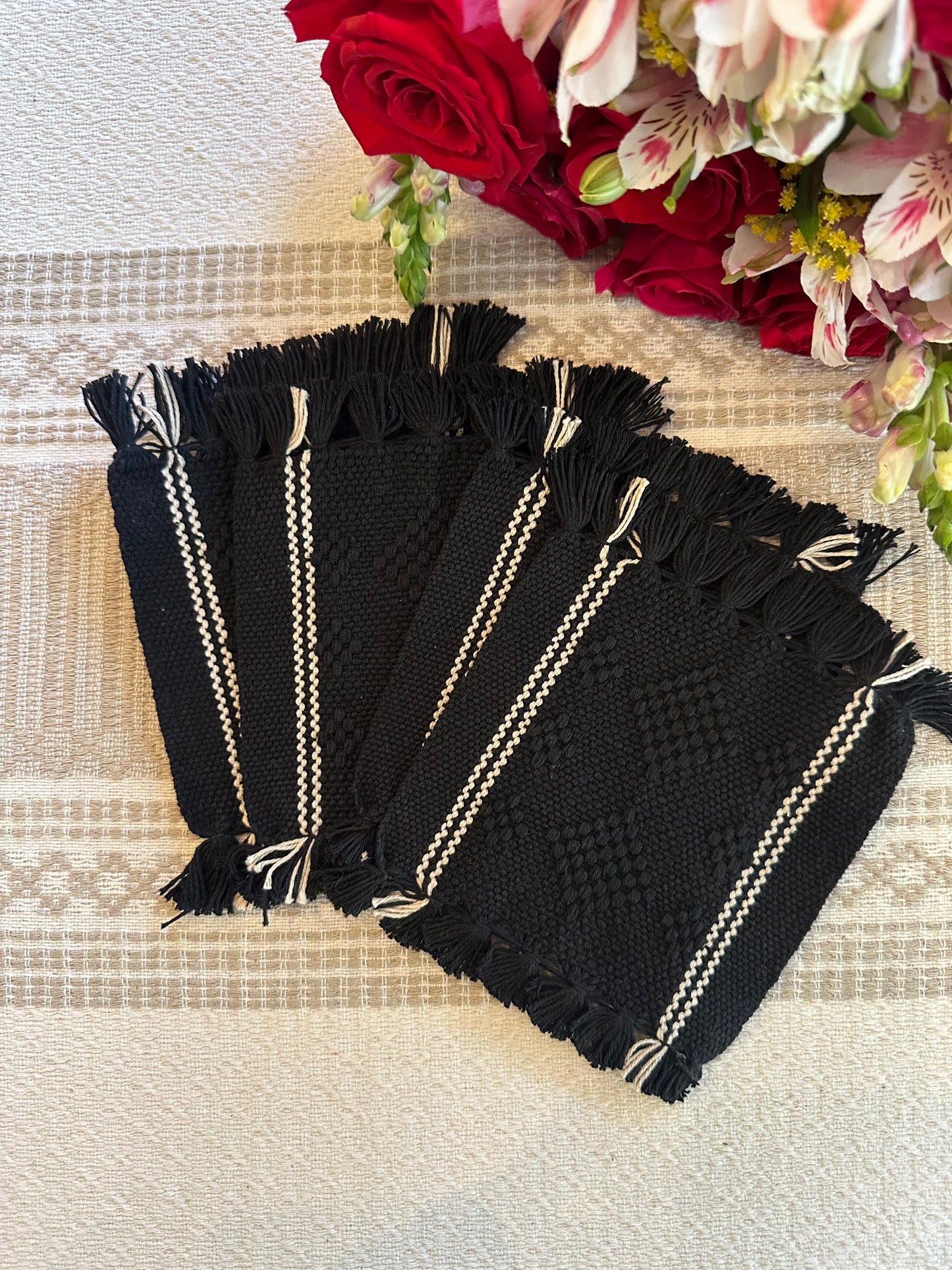 Olivia Woven Coasters (set of 4)