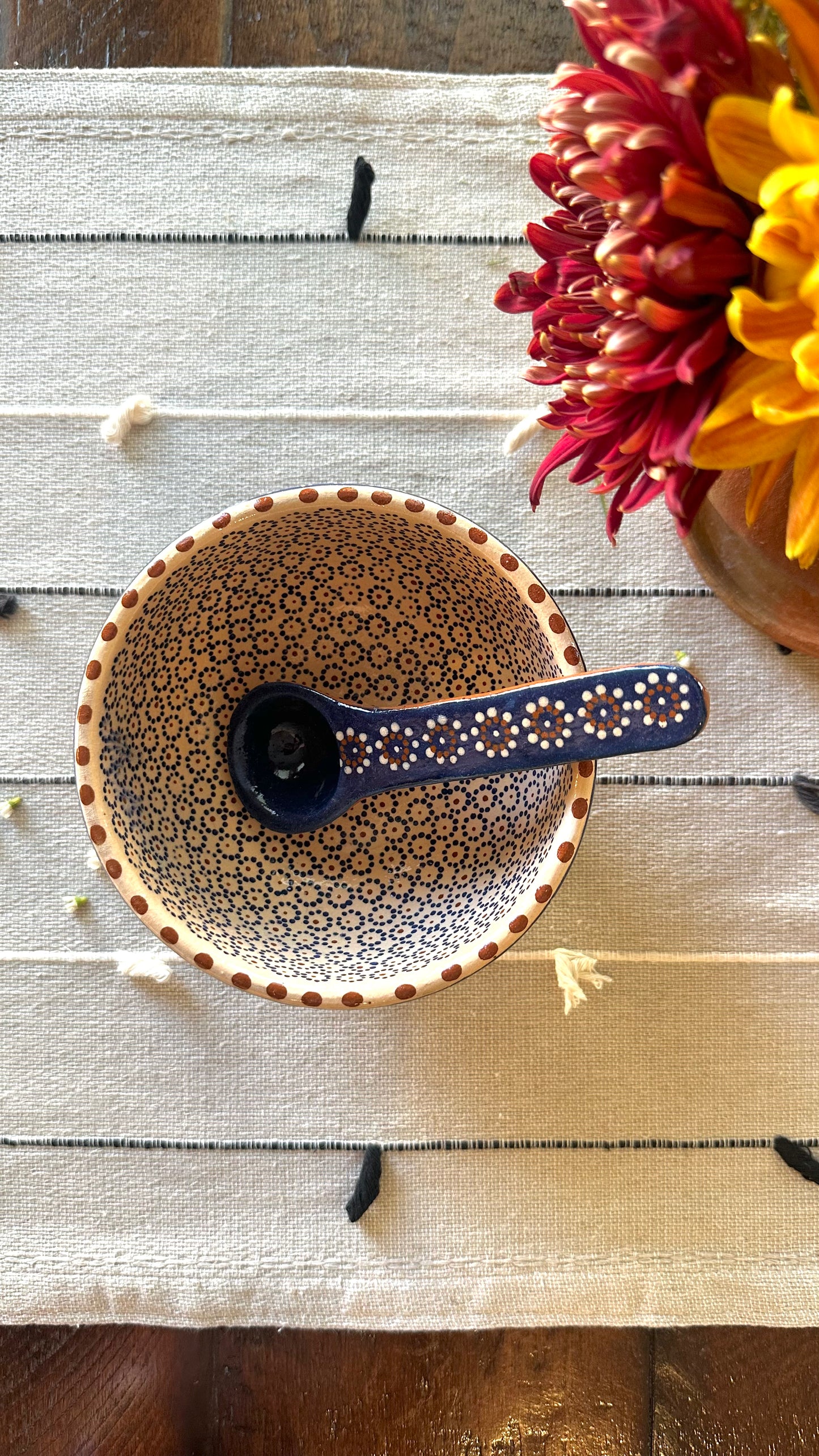 Flor Clay Bowl & Clay Spoon