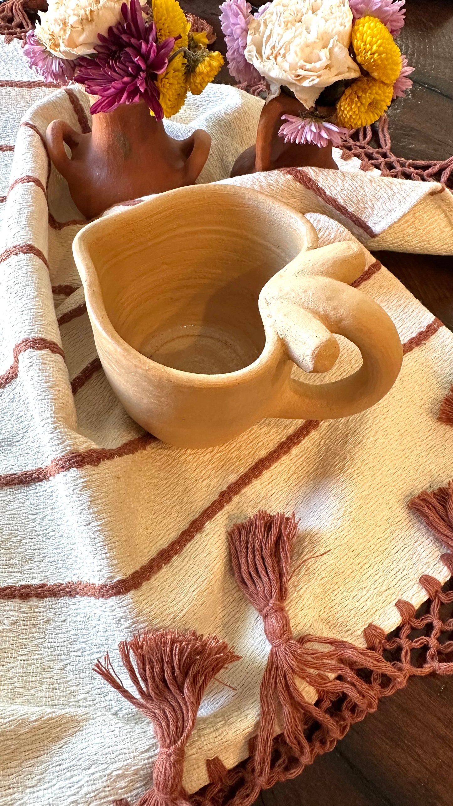 Corazon Tan Clay Mug