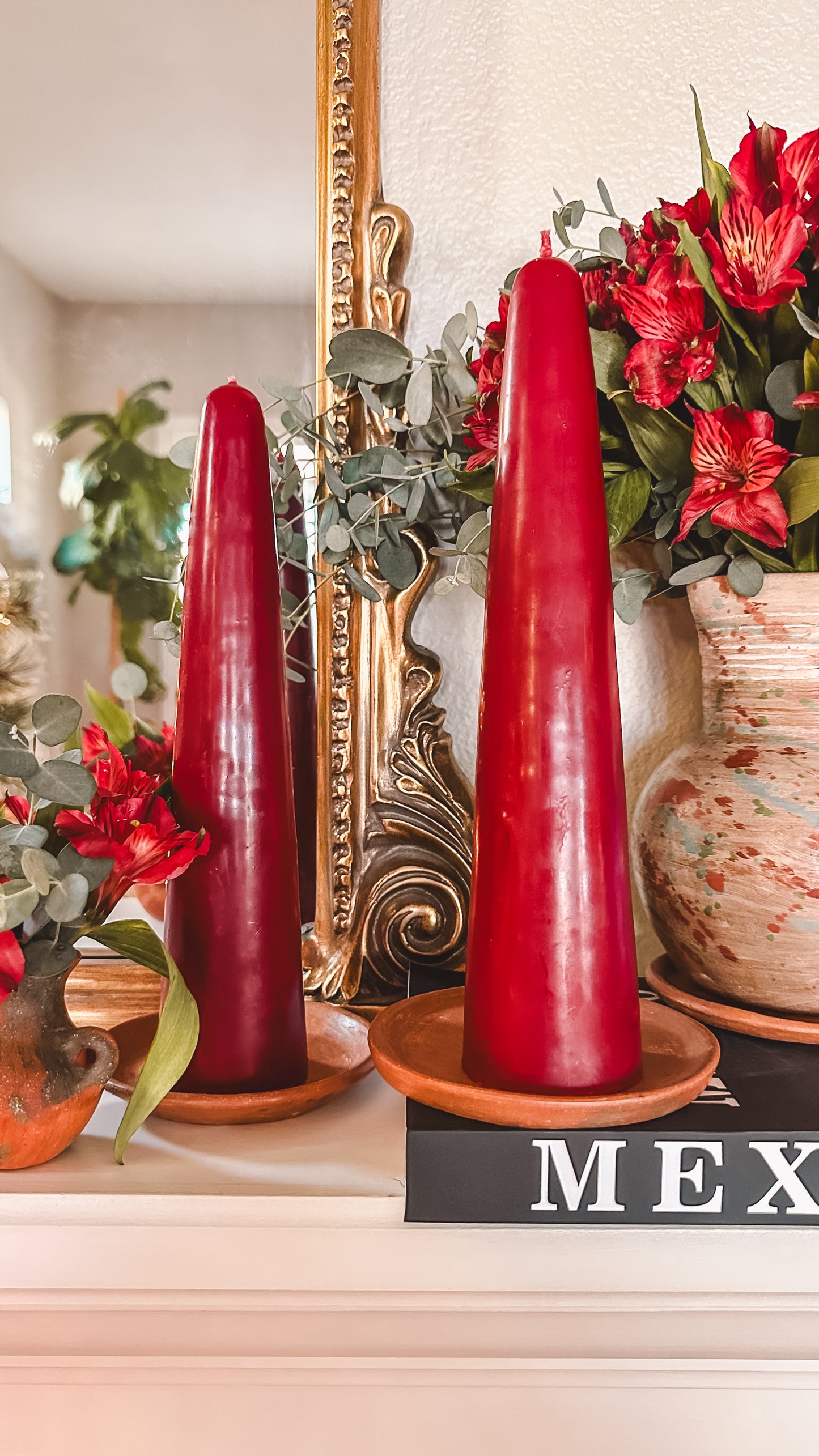 Natalia Beeswax Christmas Tree Candle