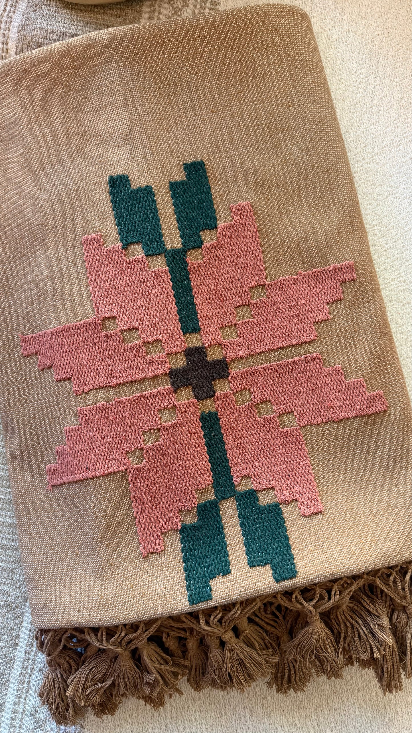 Nochebuena Earthy Woven Tablecloth