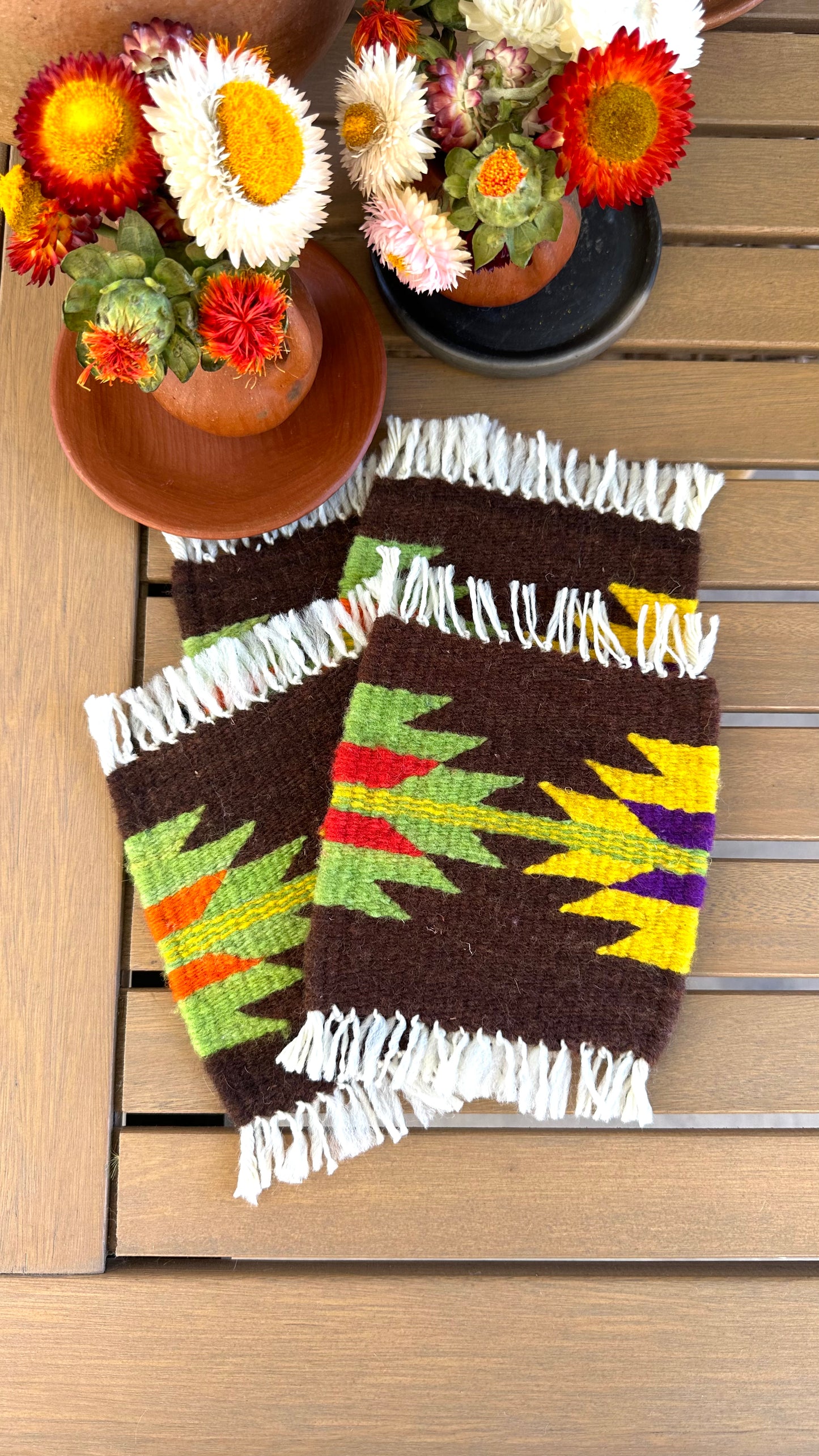 Margarita Wool coasters set of 4