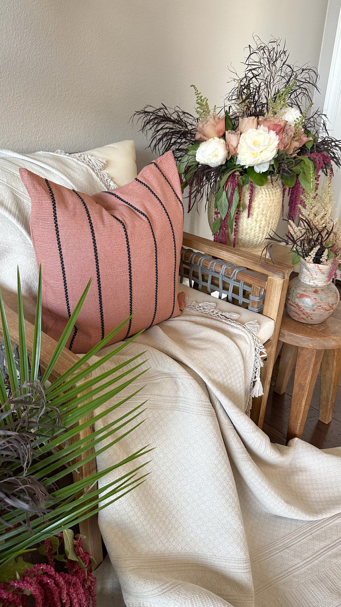 Carla Woven Pillow Cover