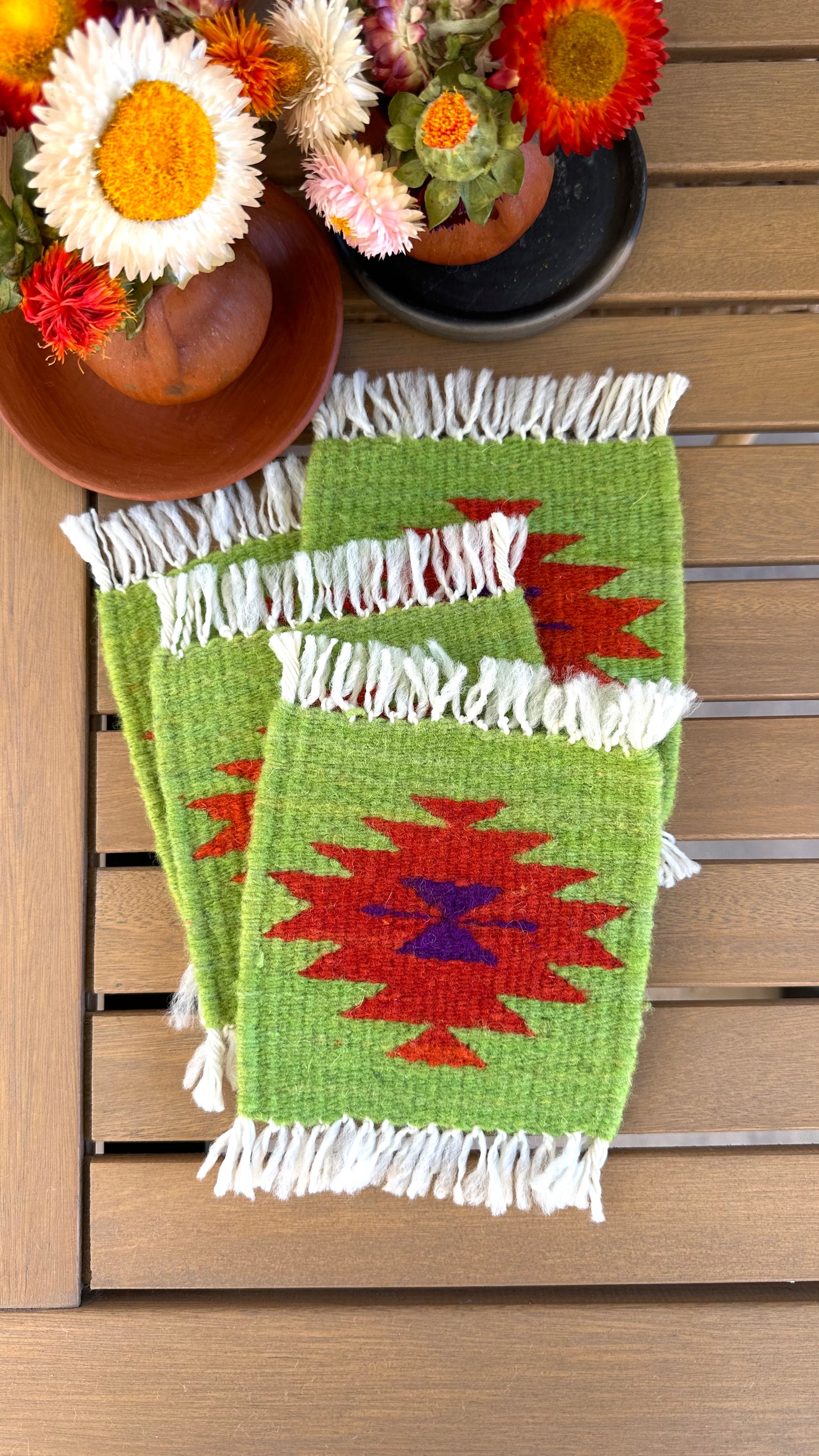Isa Wool Coasters set of 4
