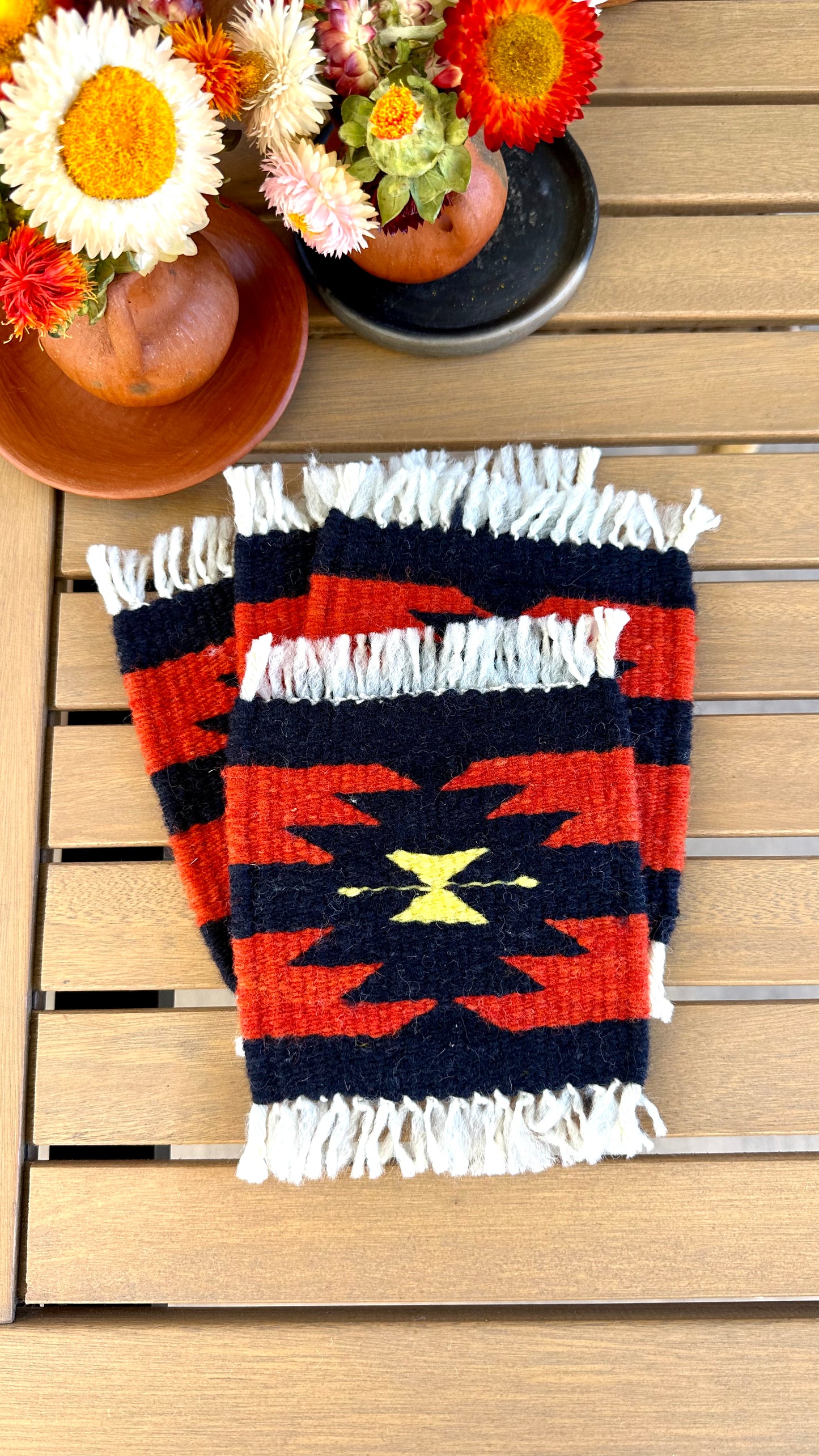 Maggie Wool Coasters Set of 4