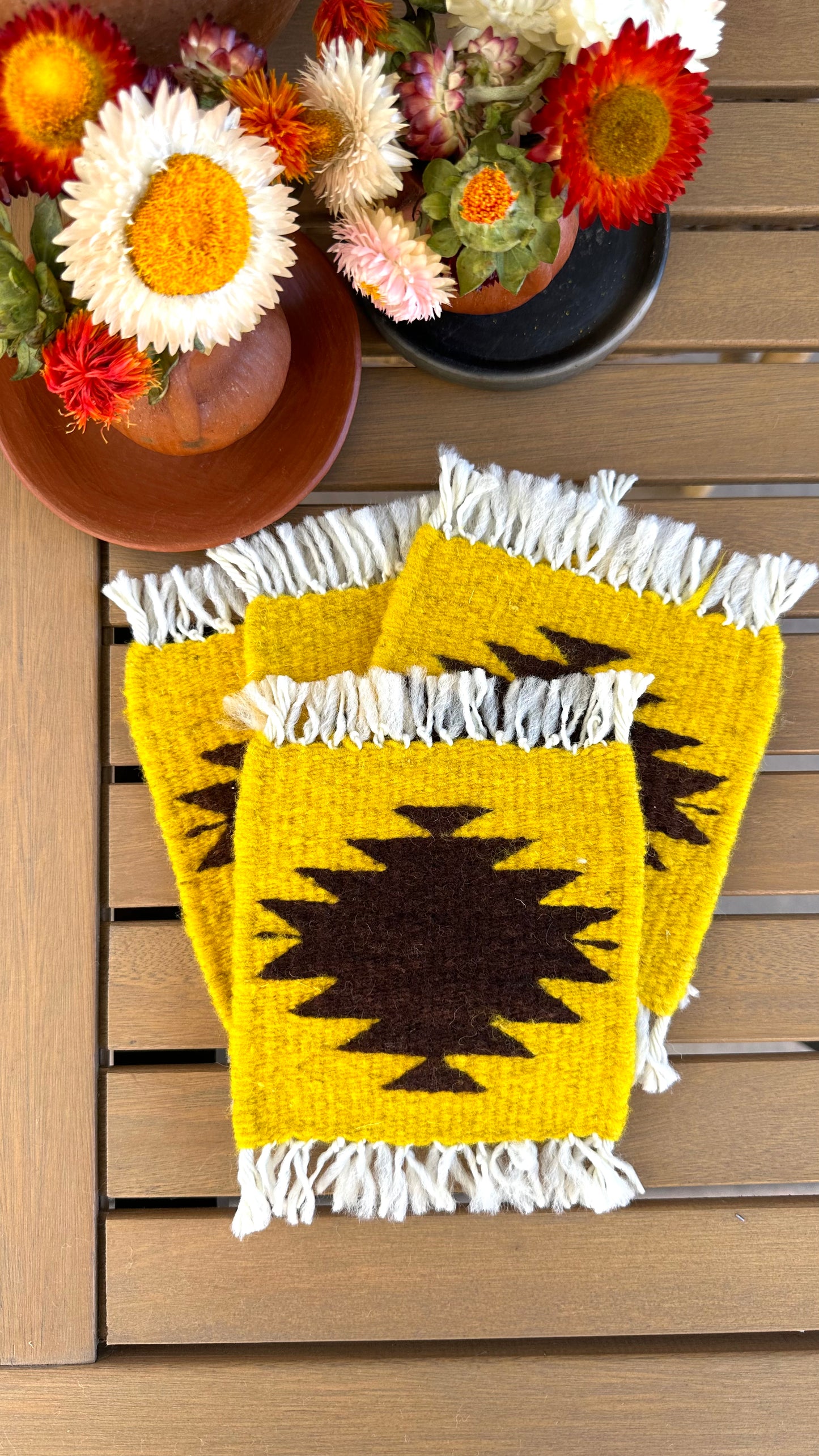 Socorro Wool Coasters set of 4
