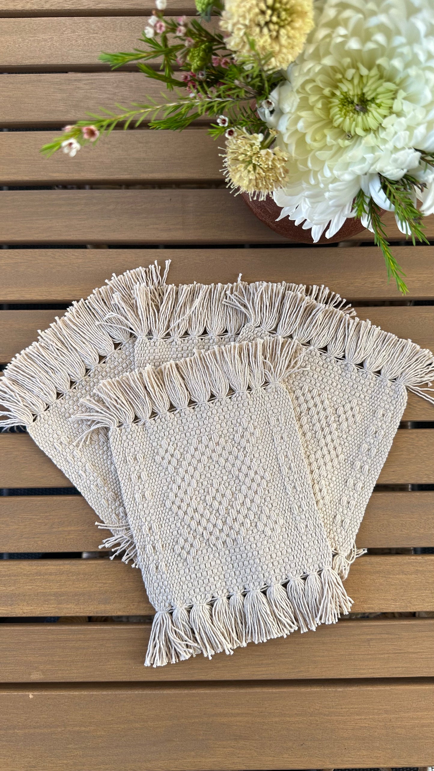 Perla Woven Coasters set of 4