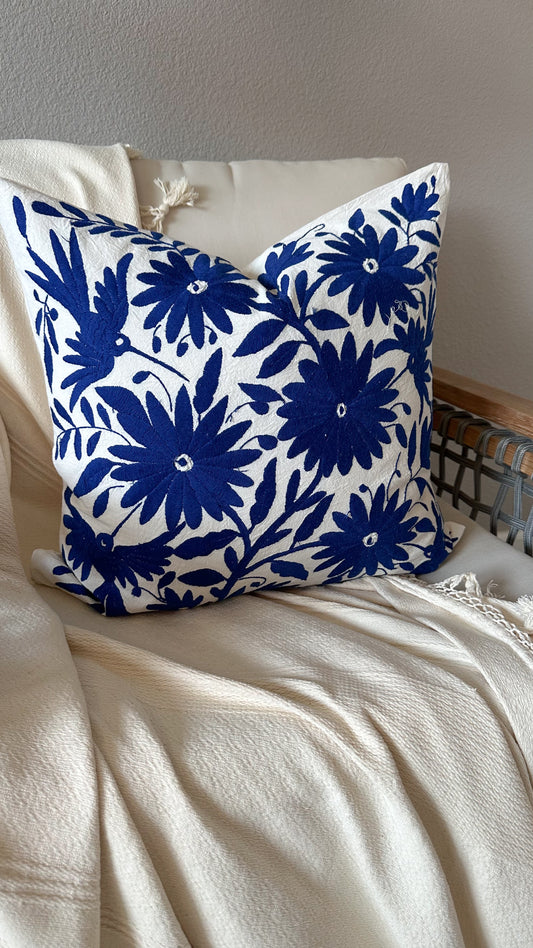 Julieta Otomi Embroidered Pillow Cover