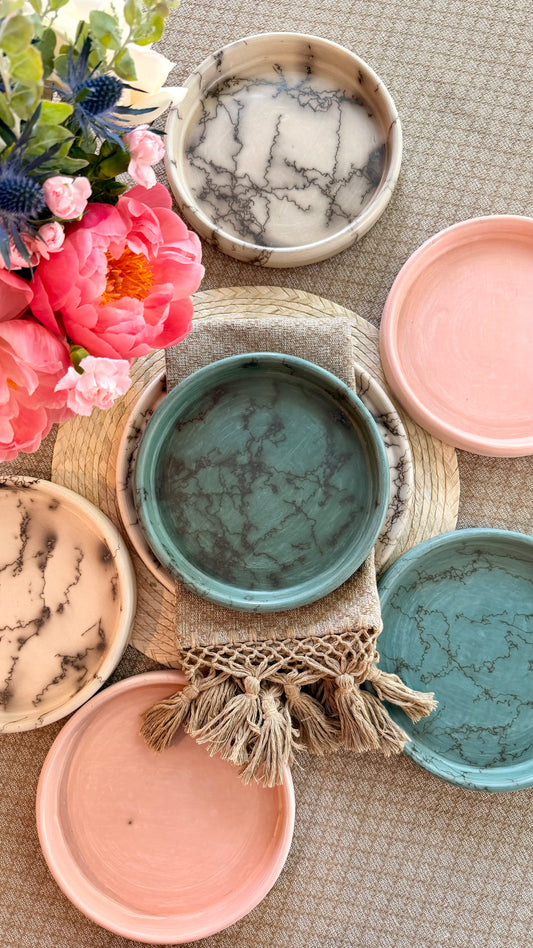 Camila Tall Rim Salad Clay Plate