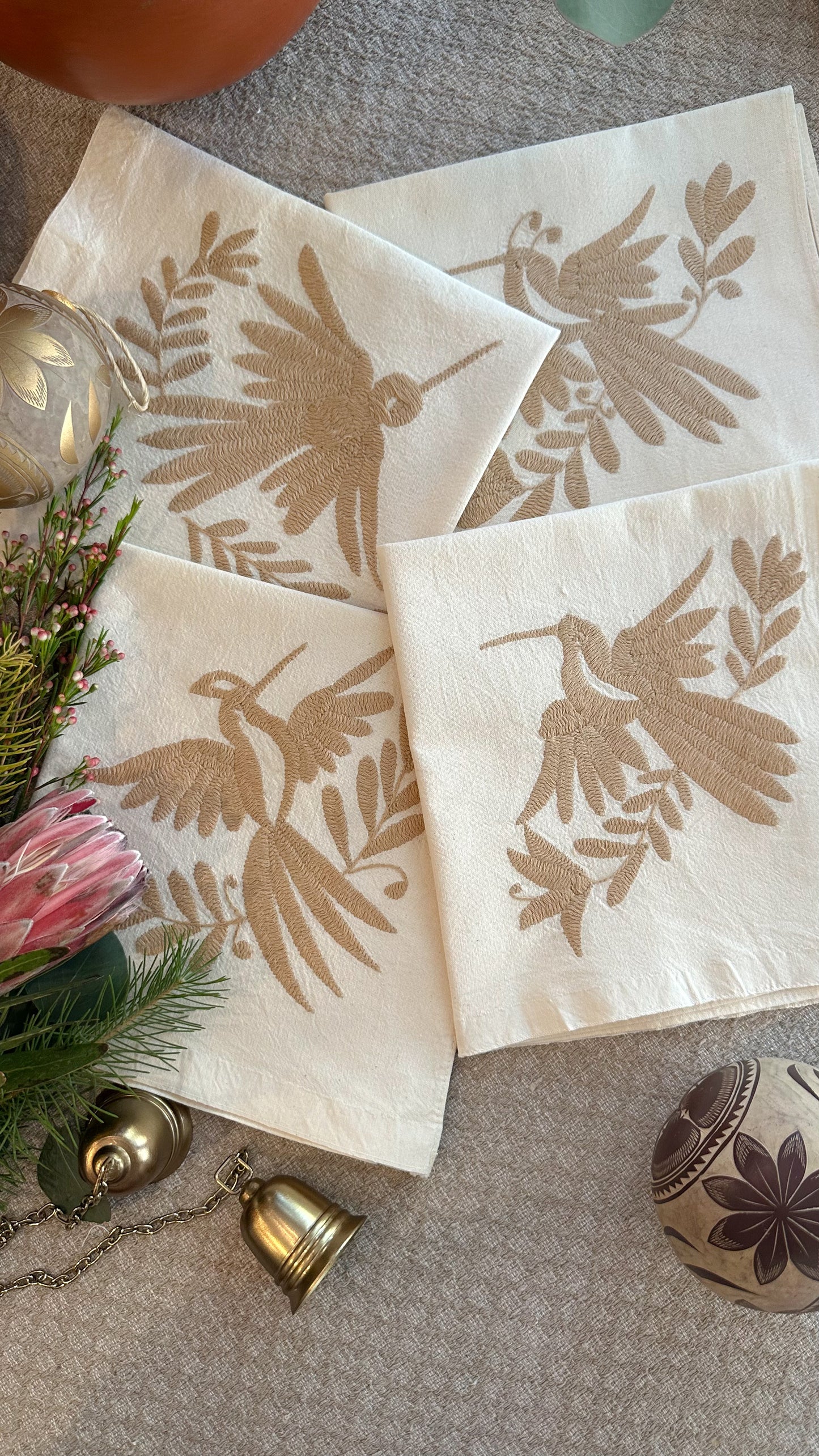 Natalia Otomi Embroidered Napkins (set of 4)