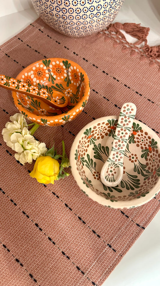 Clarita Mini Clay Molcajete Bowl & Clay Spoon