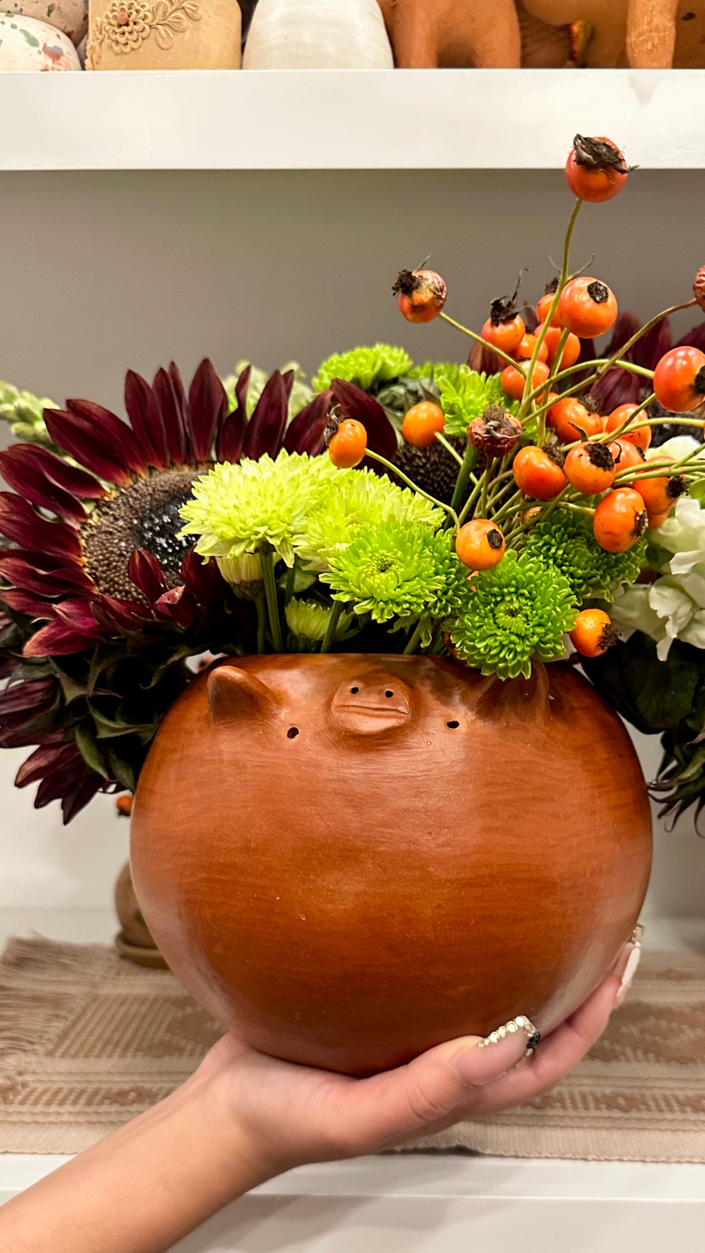 Petunia Piggy Bowl