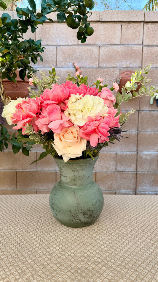 Carolina Lg. Clay Vase
