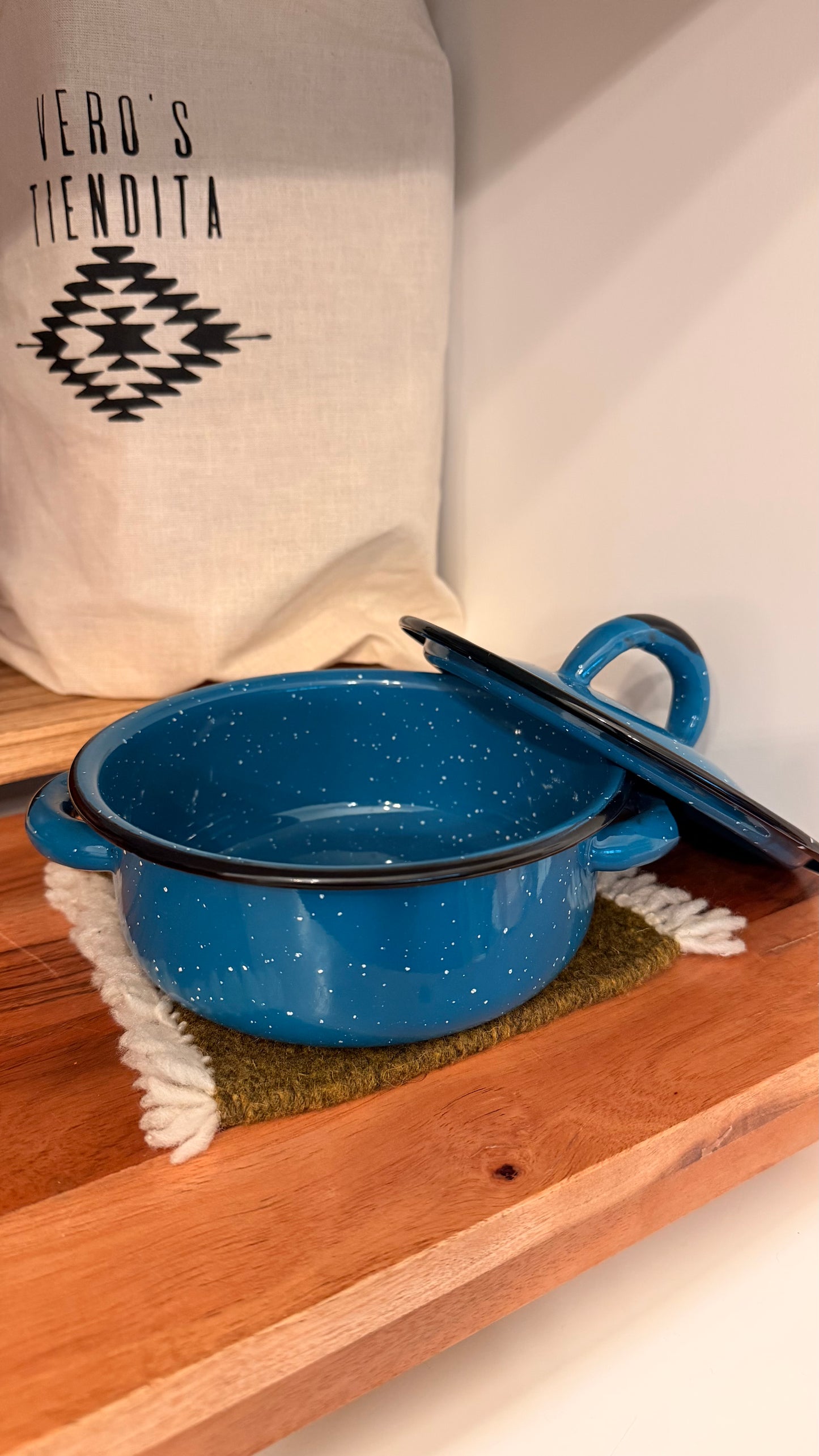 Azul Cazuelita Enamel Dish