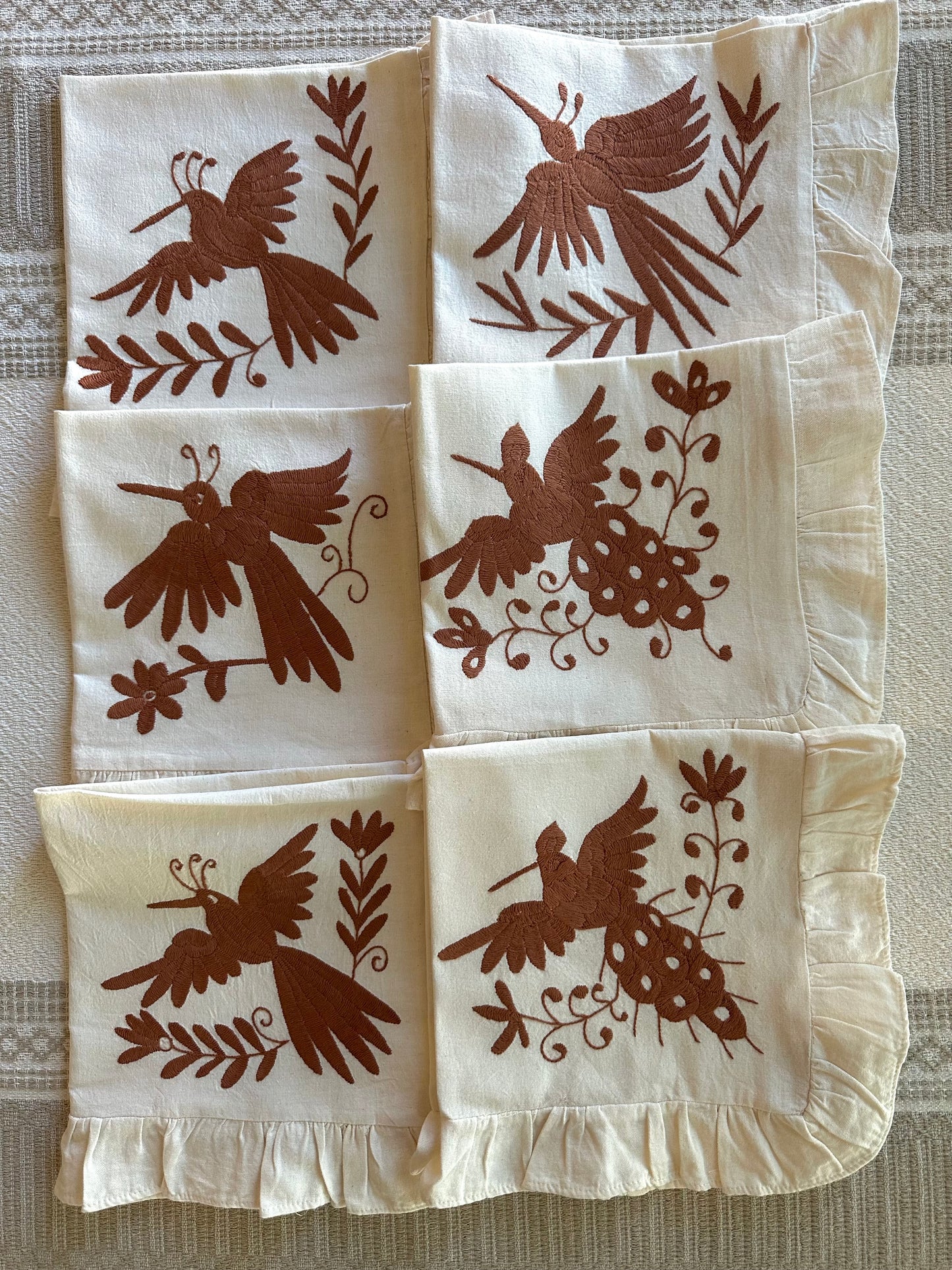Canela Otomi Embroidered Napkin
