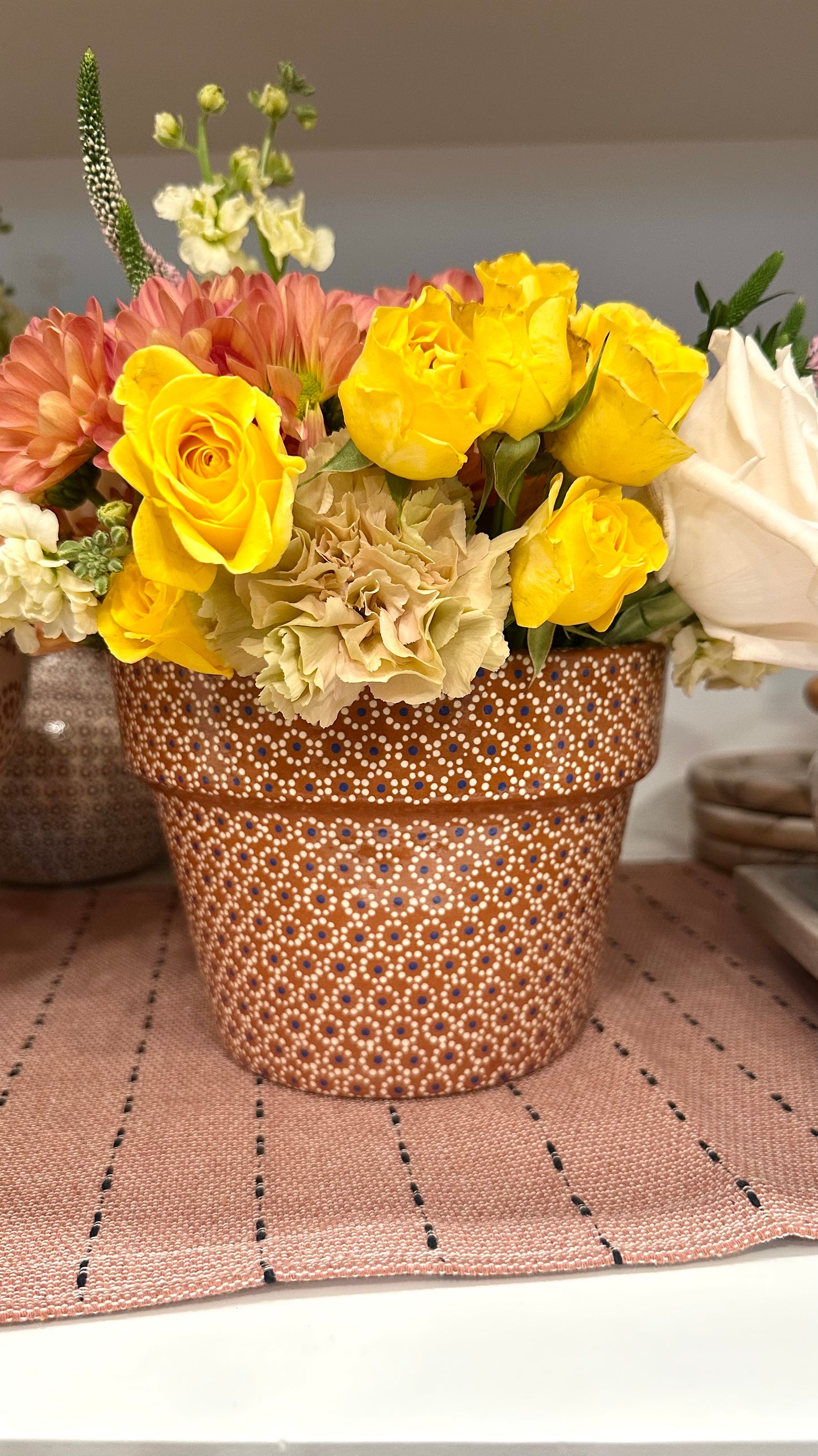 Violeta Medium Clay Wall Planter