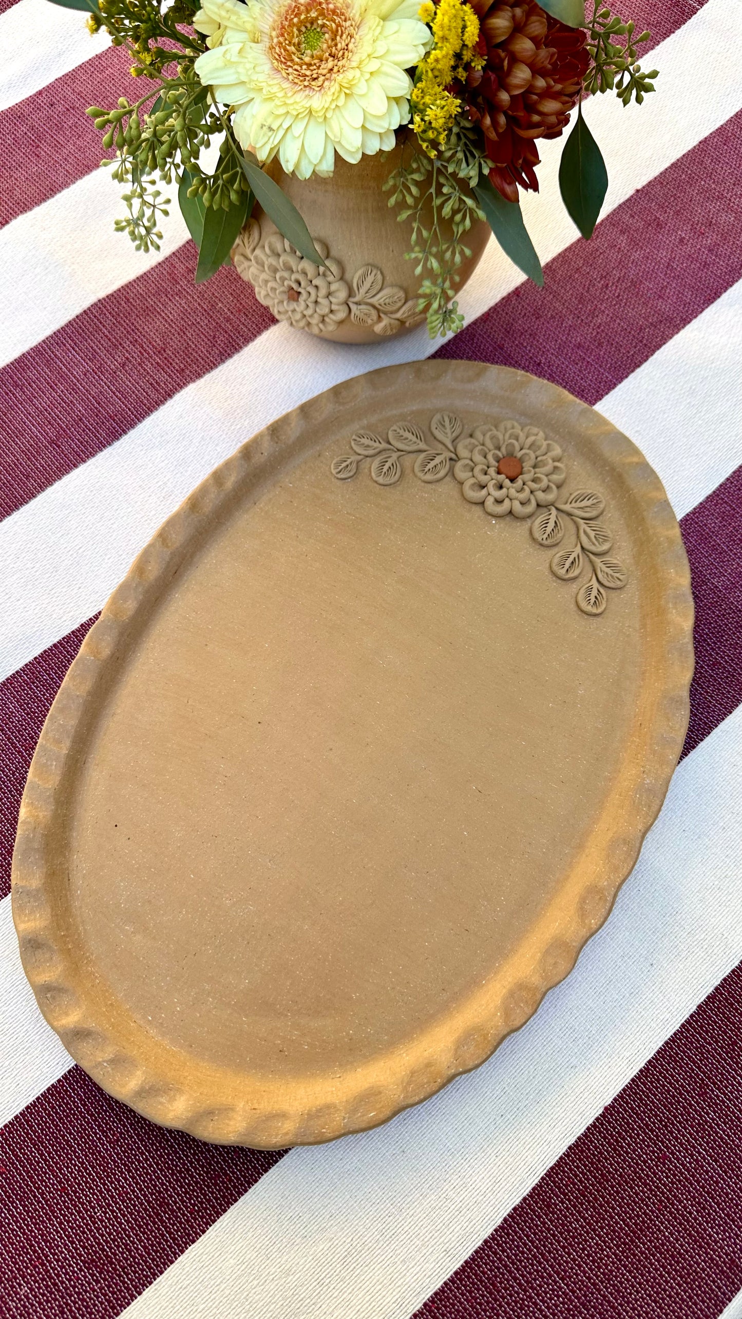 Paola Clay Oval Platter