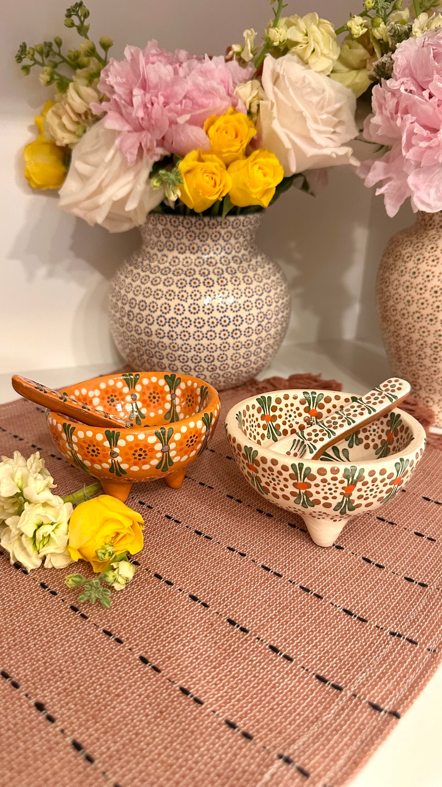 Clarita Mini Clay Molcajete Bowl & Clay Spoon