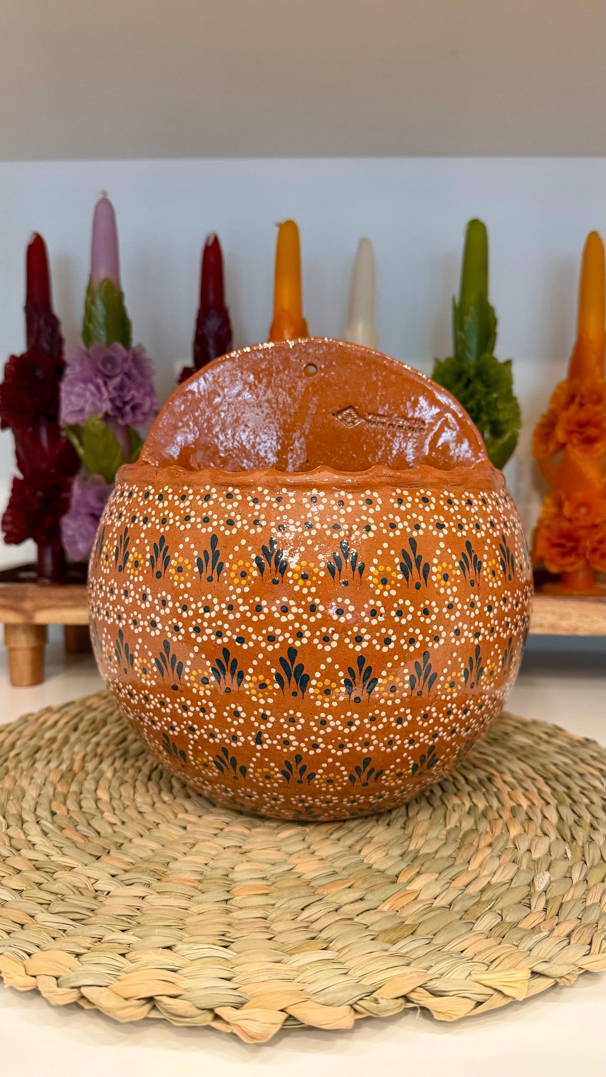 Marigold Large Clay Wall Planter