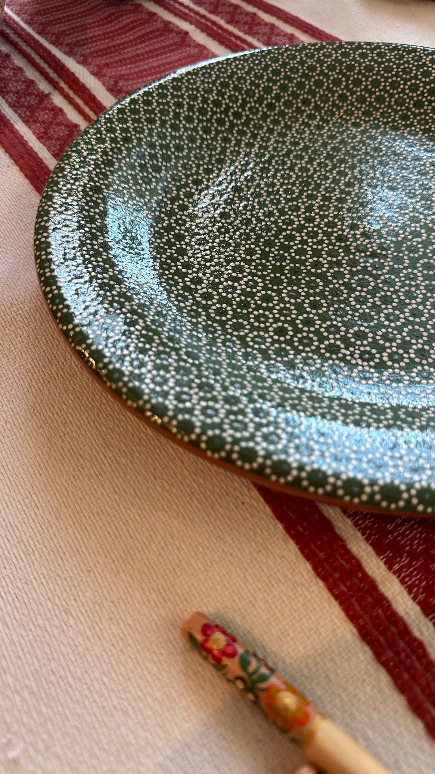 Verde Dinner Clay Plate