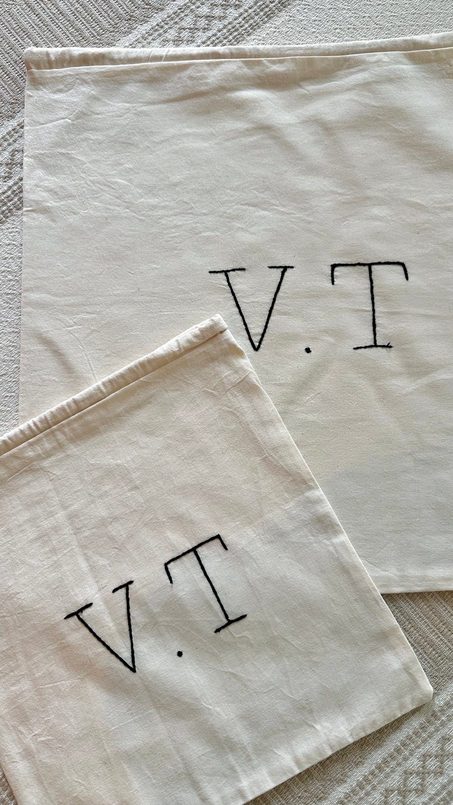 VT Embroidered Textile Dust Bag